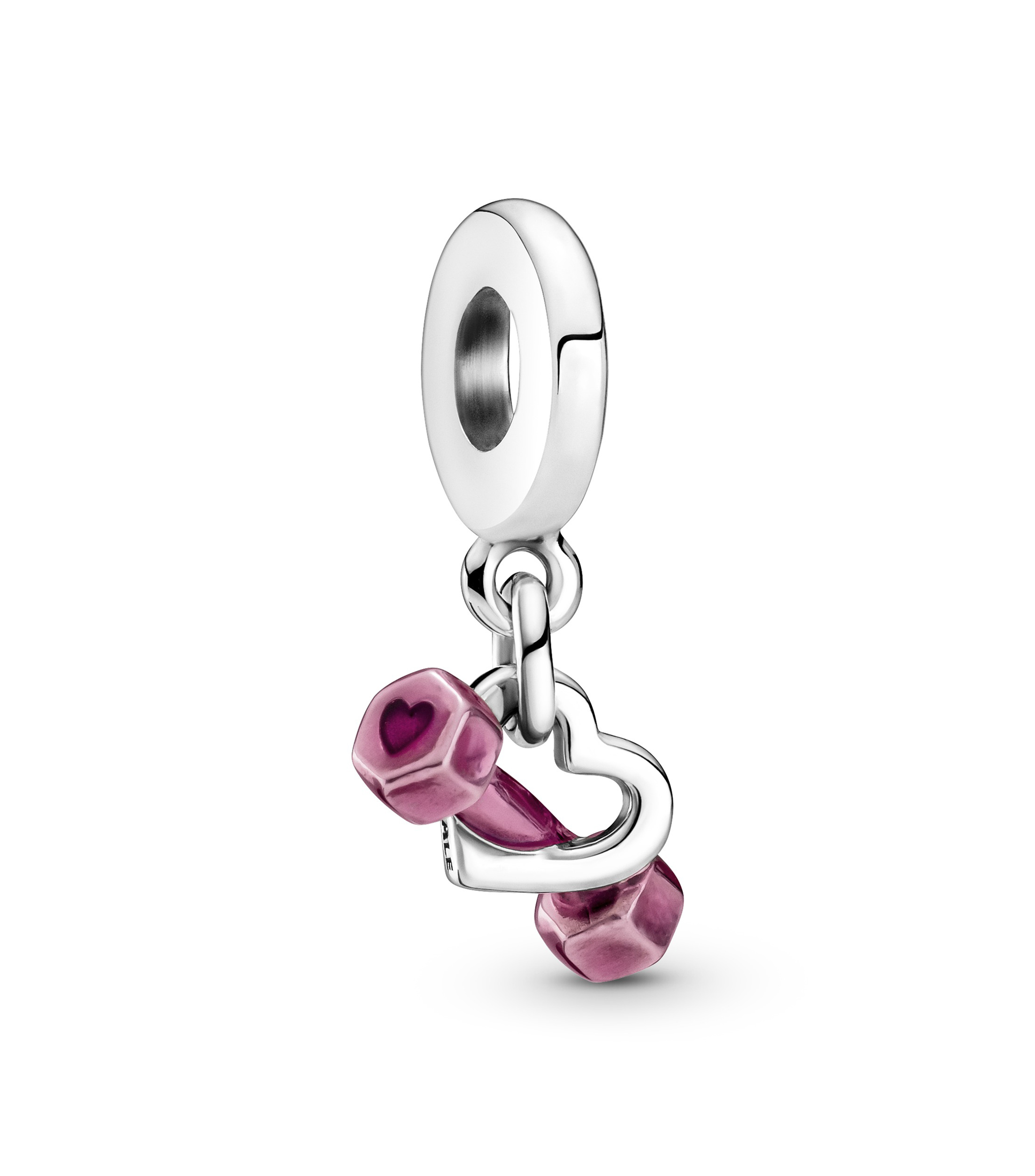 Pandora Charm en plata Mancuerna y Corazón Mujer El Palacio de Hierro