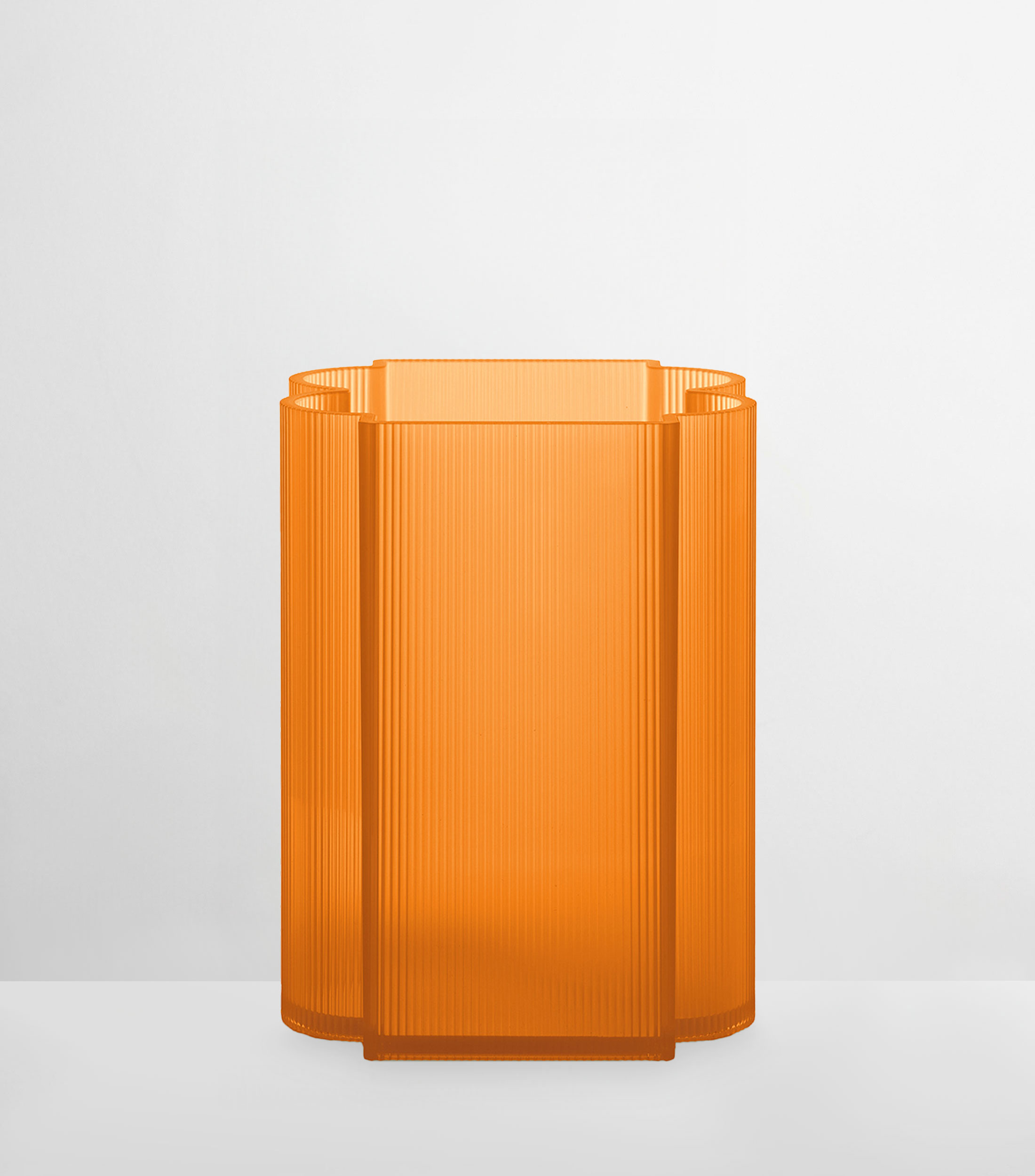 Florero Bajo Okra naranja