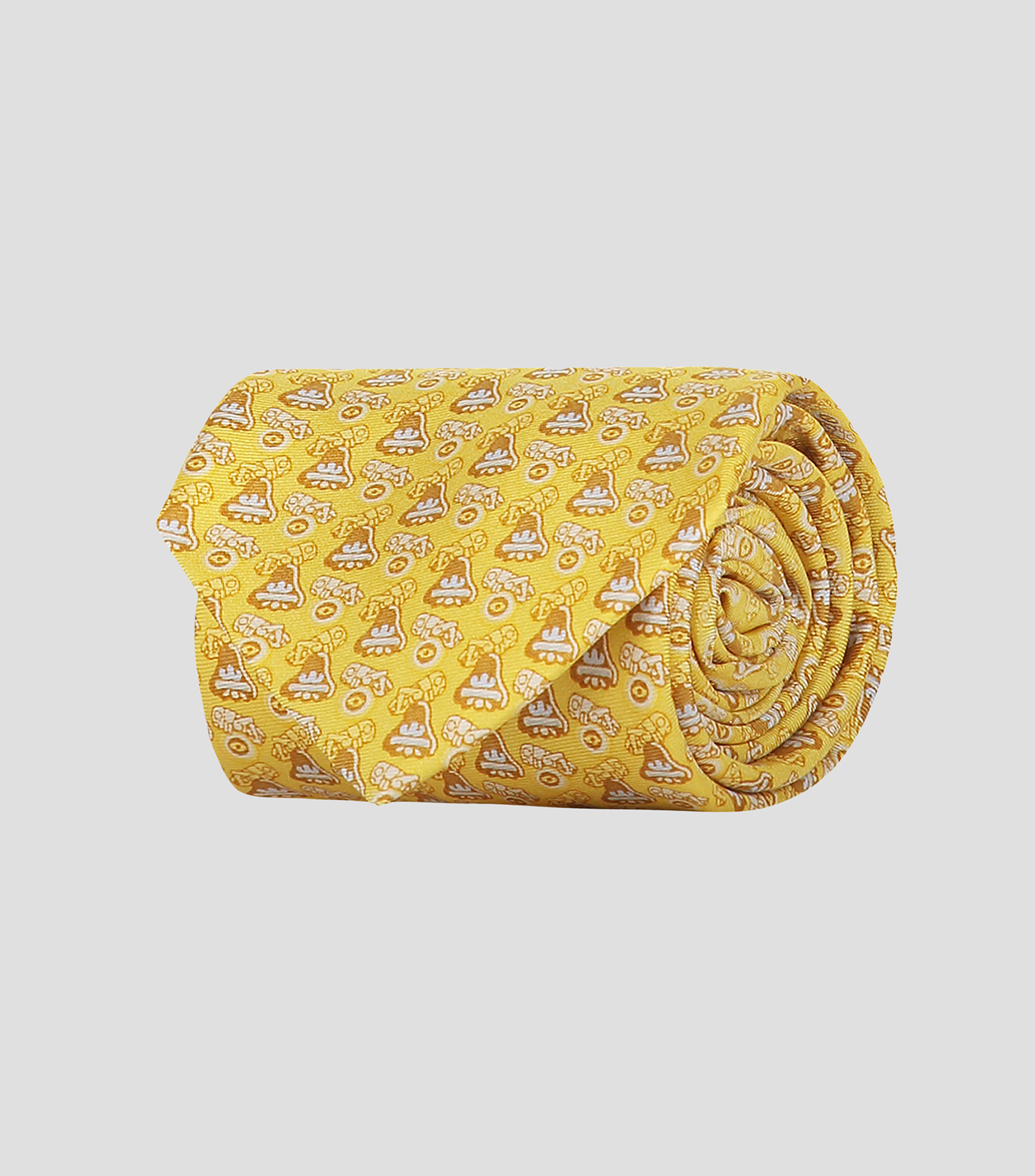 Corbata ancha de seda estampada