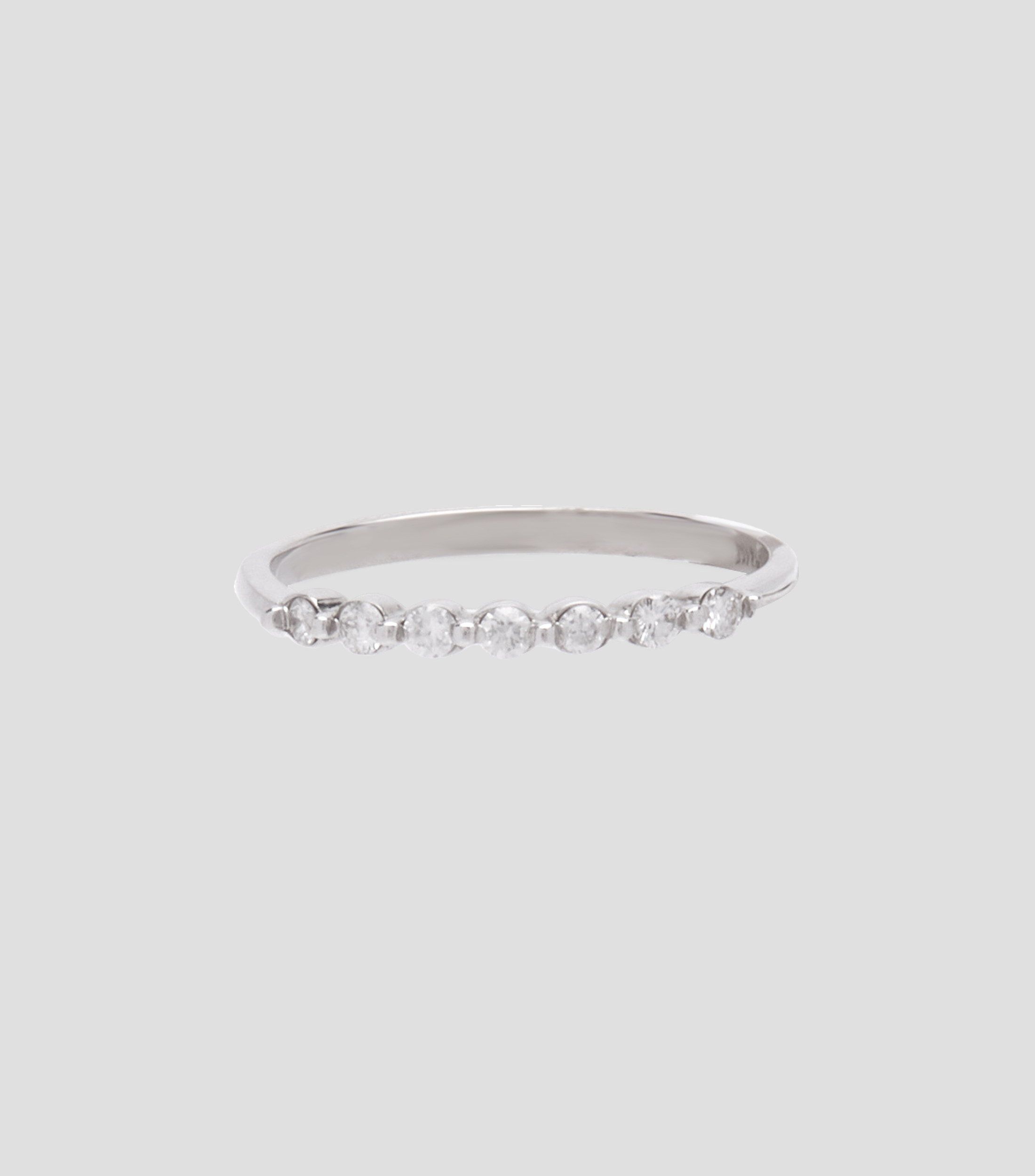 Anillo churumbela en oro blanco de 14 kilates Mujer