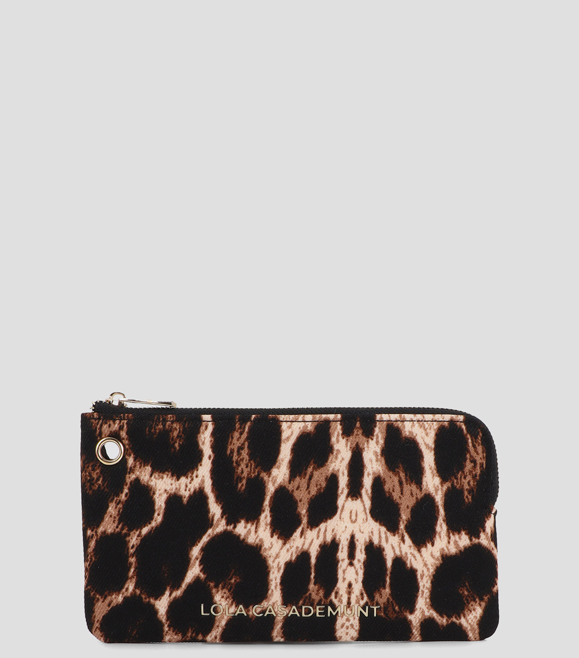 Bolsa wristlet multicolor animalprint Mujer