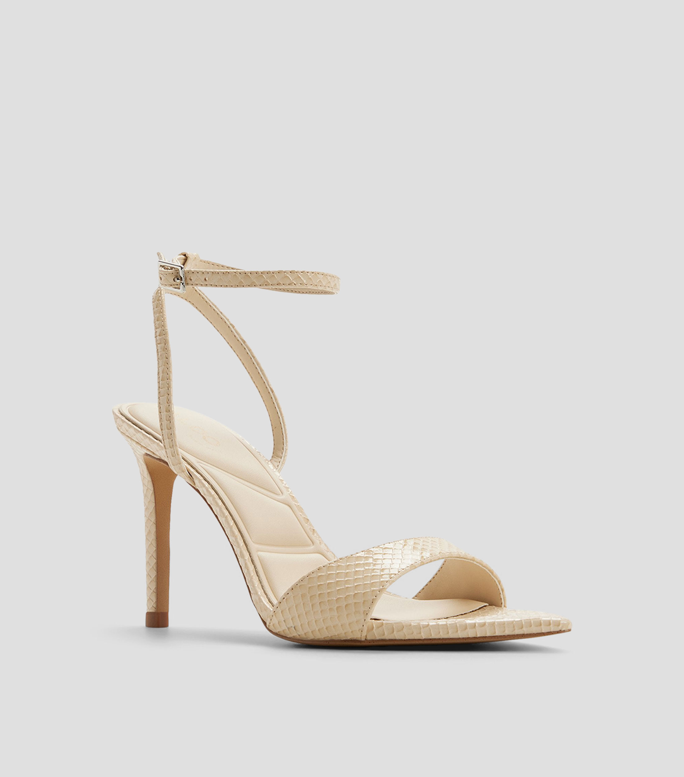 Sandalias tacón alto de aguja animalskin Mujer