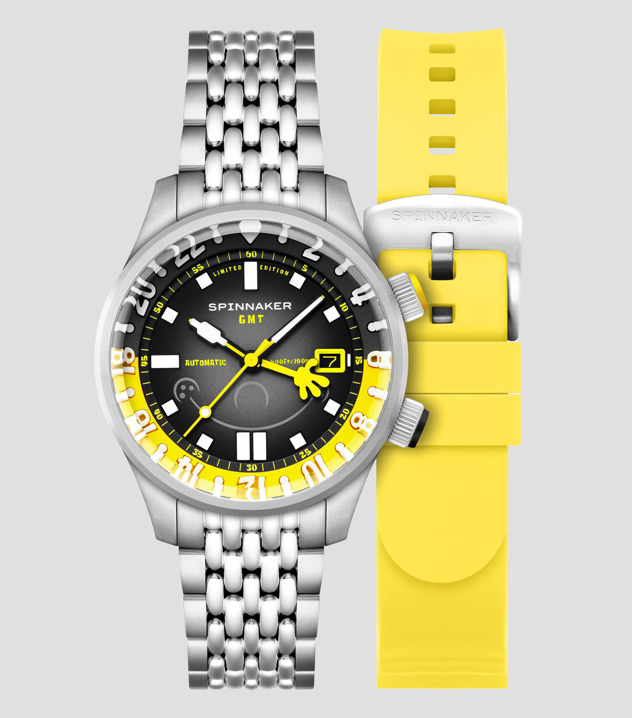 Reloj para Hombre Bradner GMT SpongeBob casual plateado