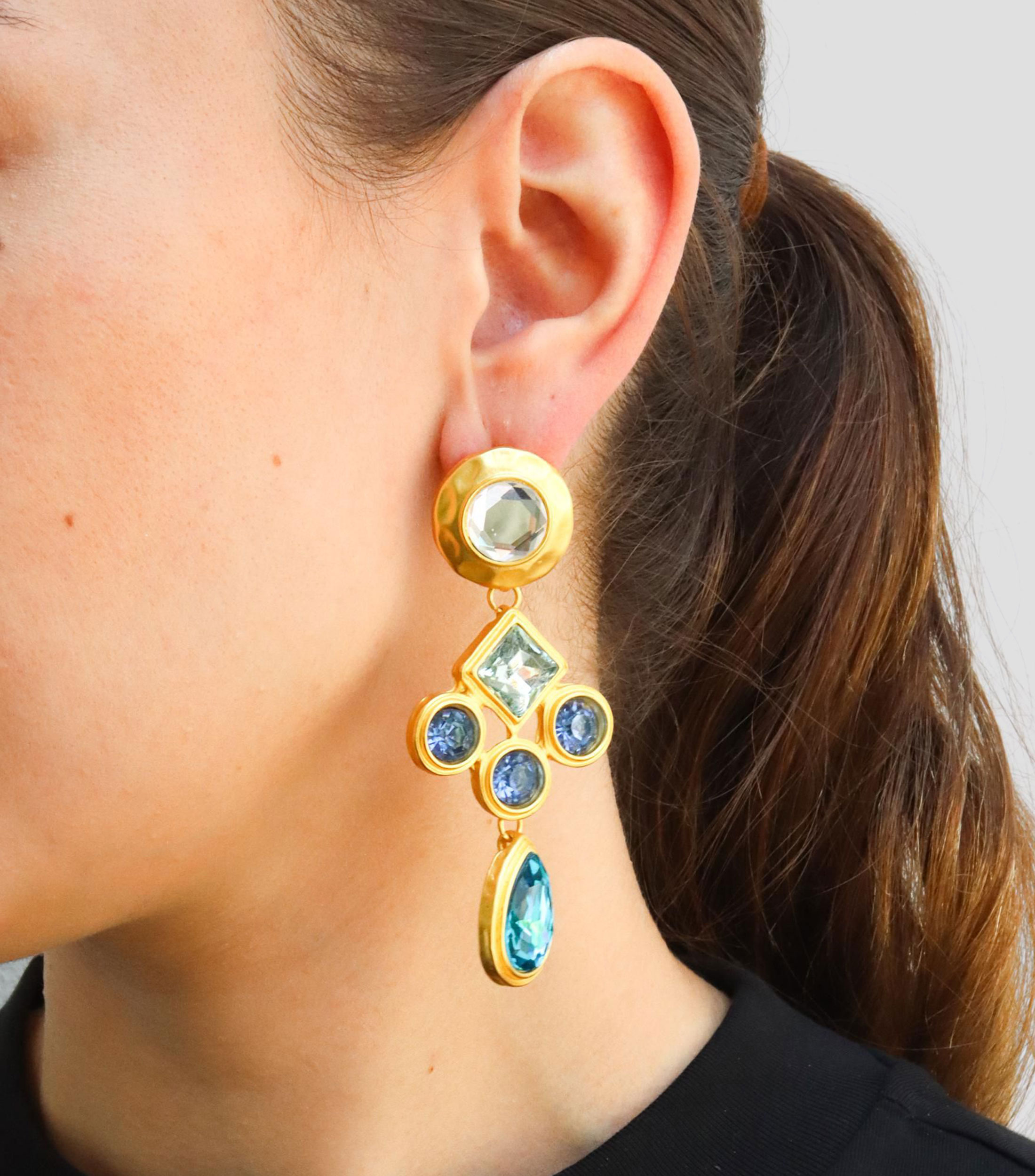 Aretes con Cristales Mujer
