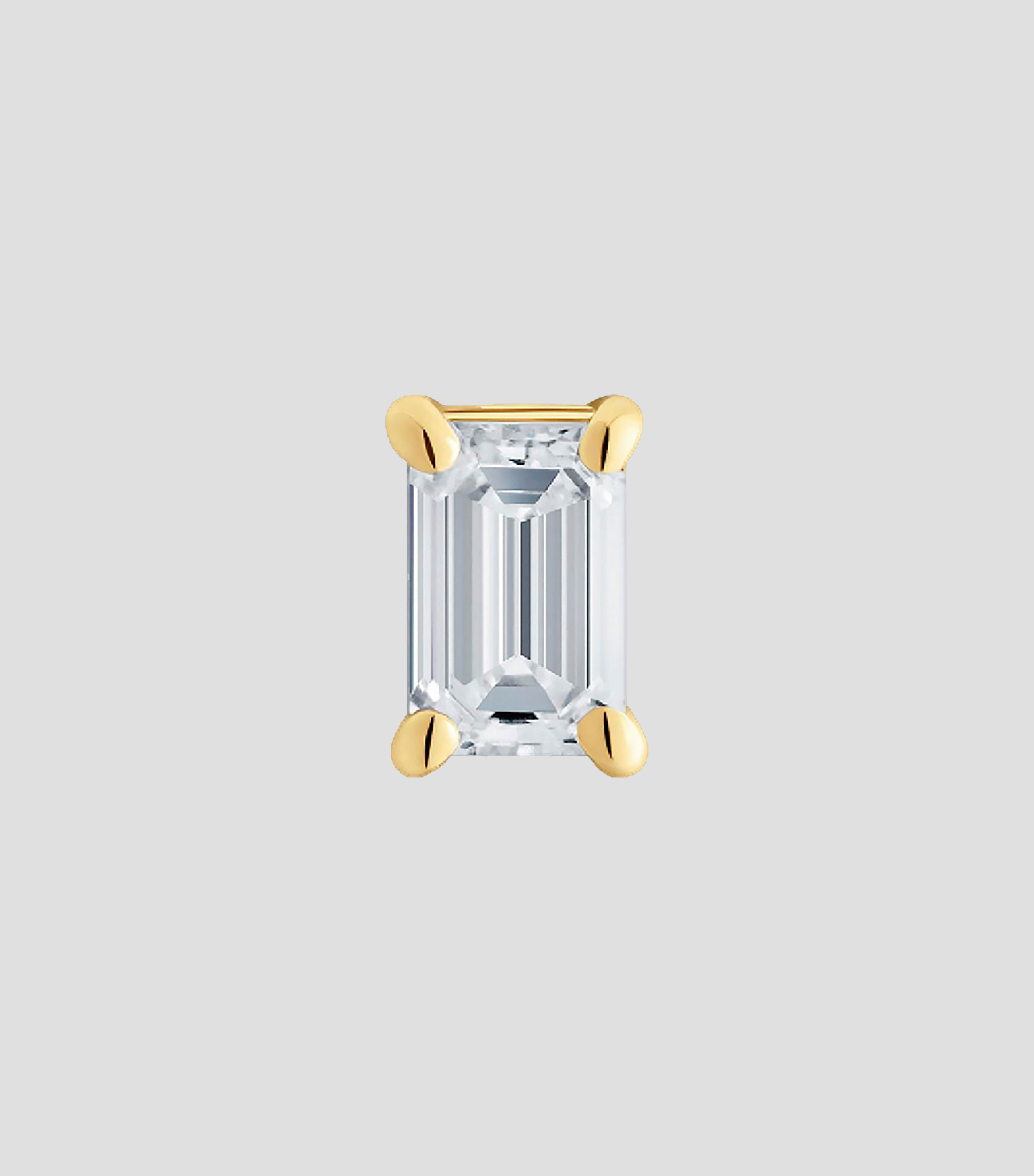 Arete individual en oro amarillo 14 kilates Shine LGD Mujer