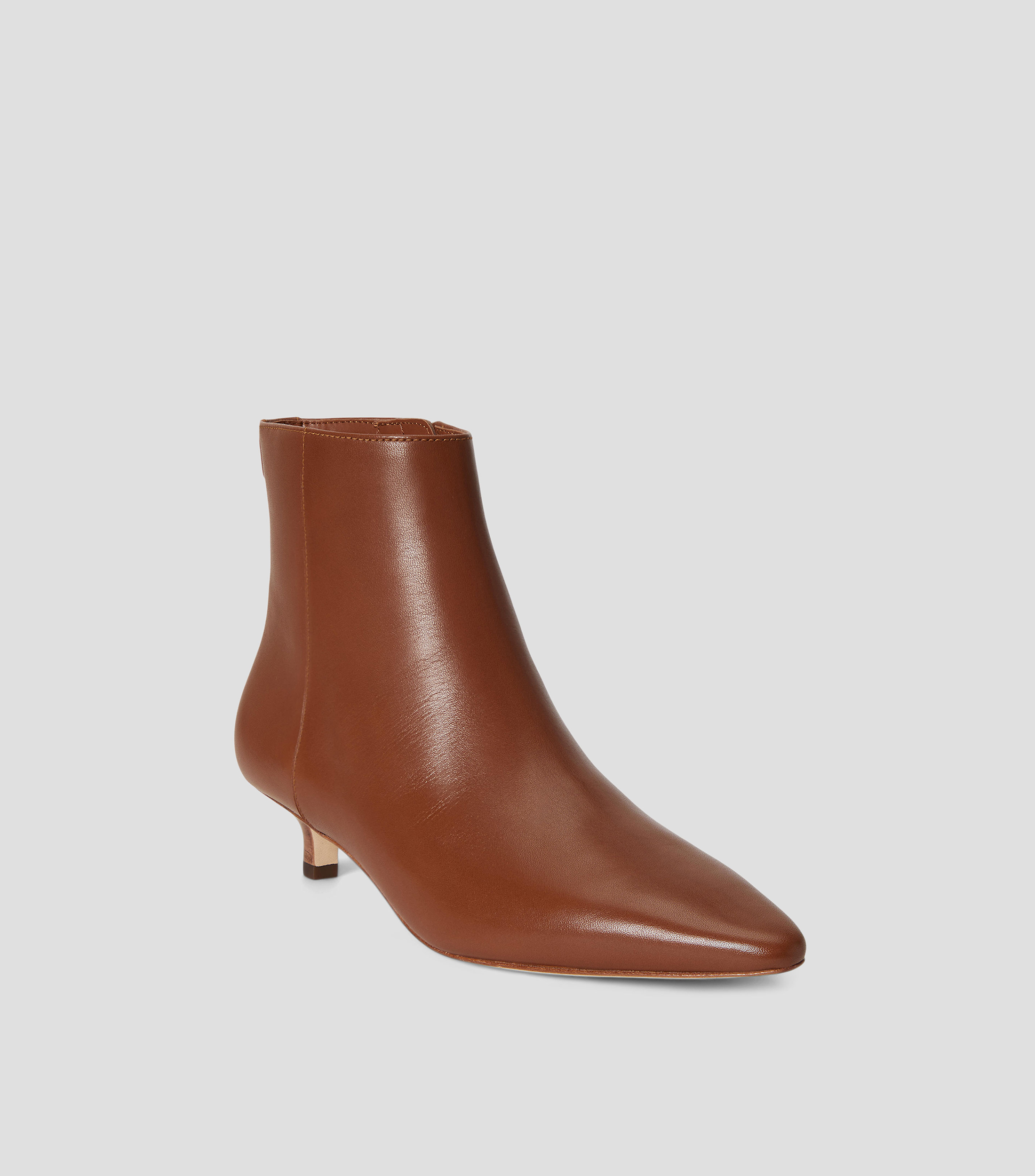 Botines con tacón bajo delgado Mujer
