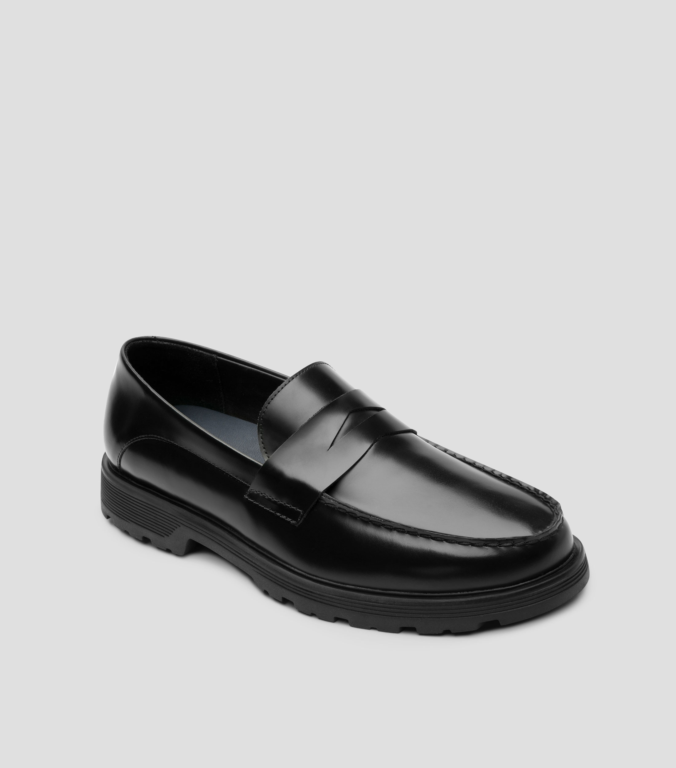 Mocasines en Piel Acharolados Hombre