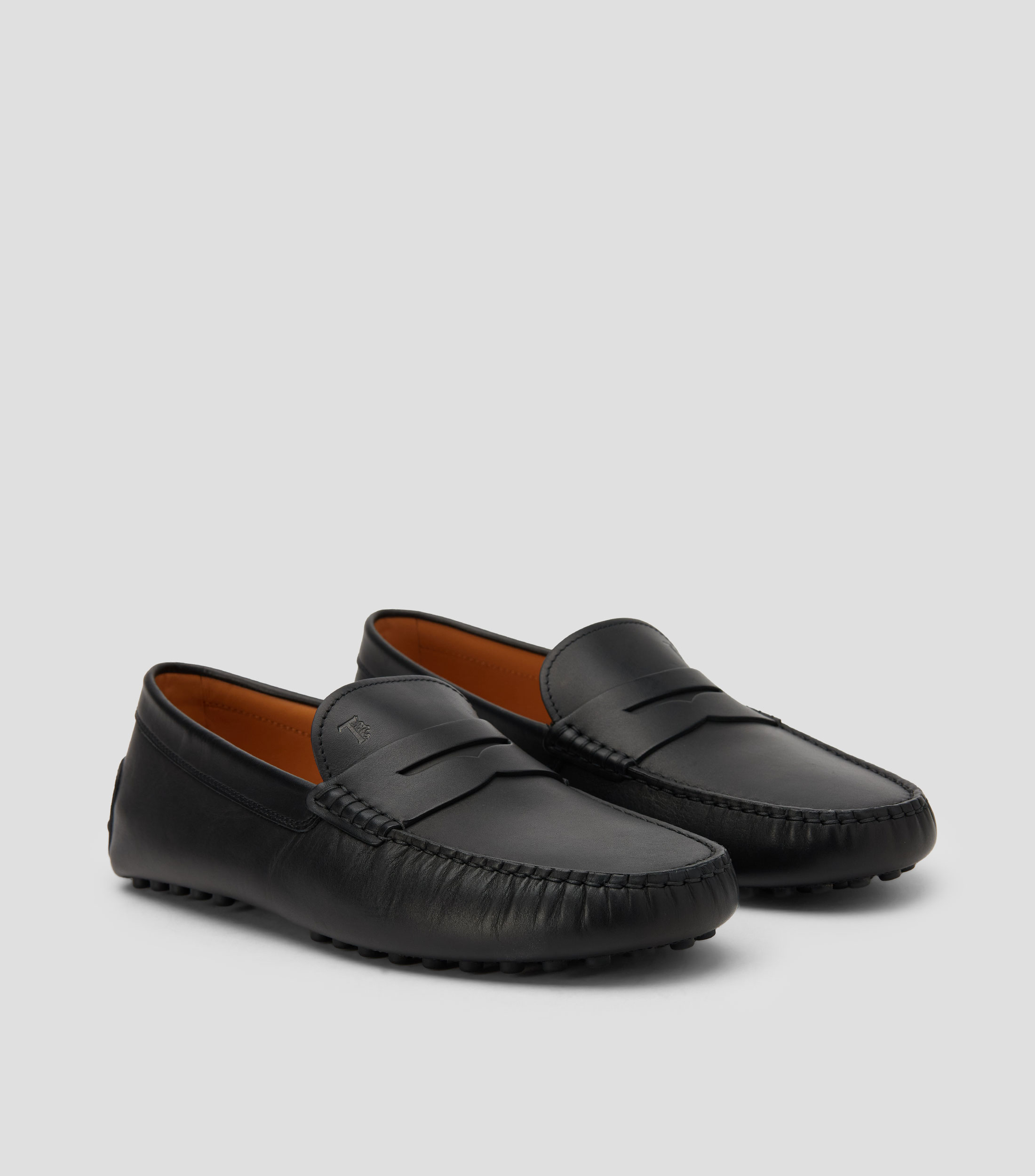 Mocasines Gommino en piel con cinta Hombre