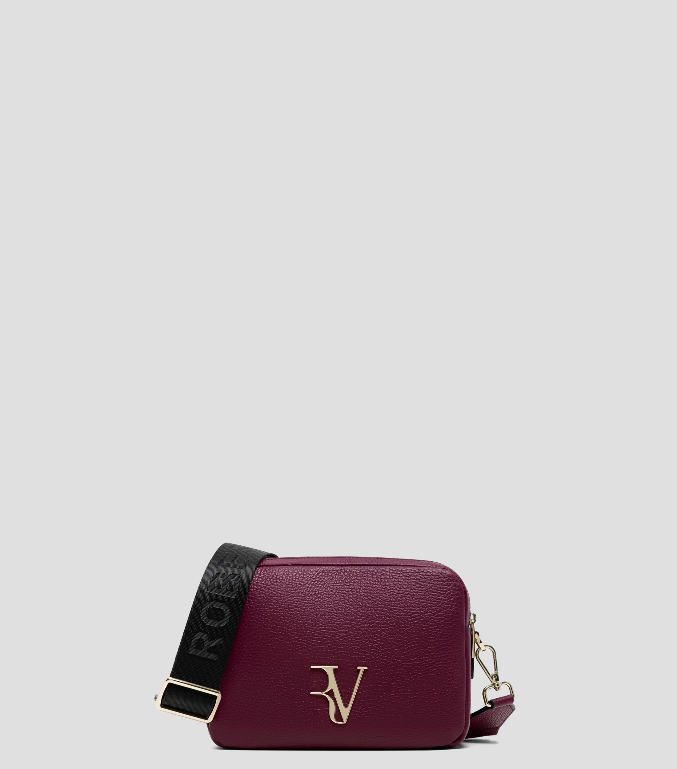 Bolsa crossbody lisa con detalle texturizado Mujer