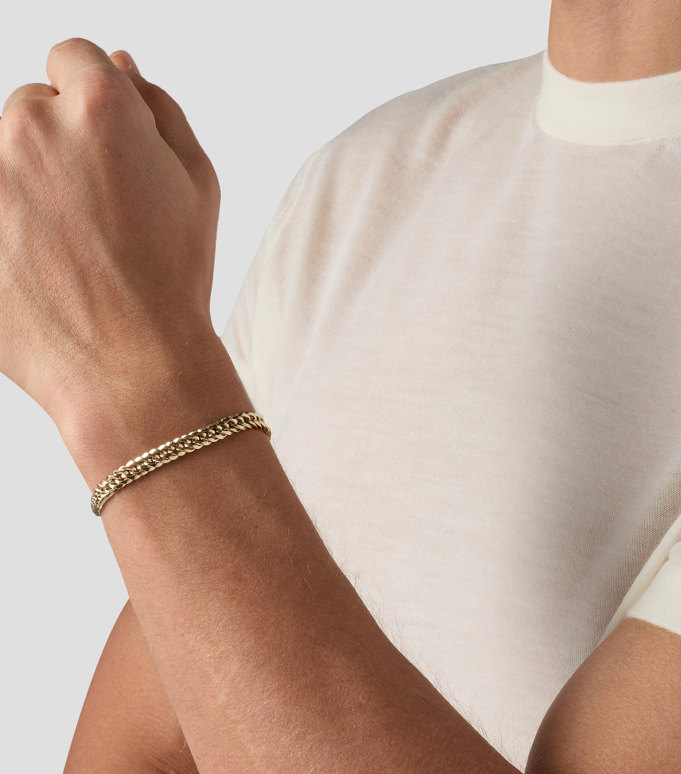 Pulsera en Oro amarillo de 14 Kilates Hombre