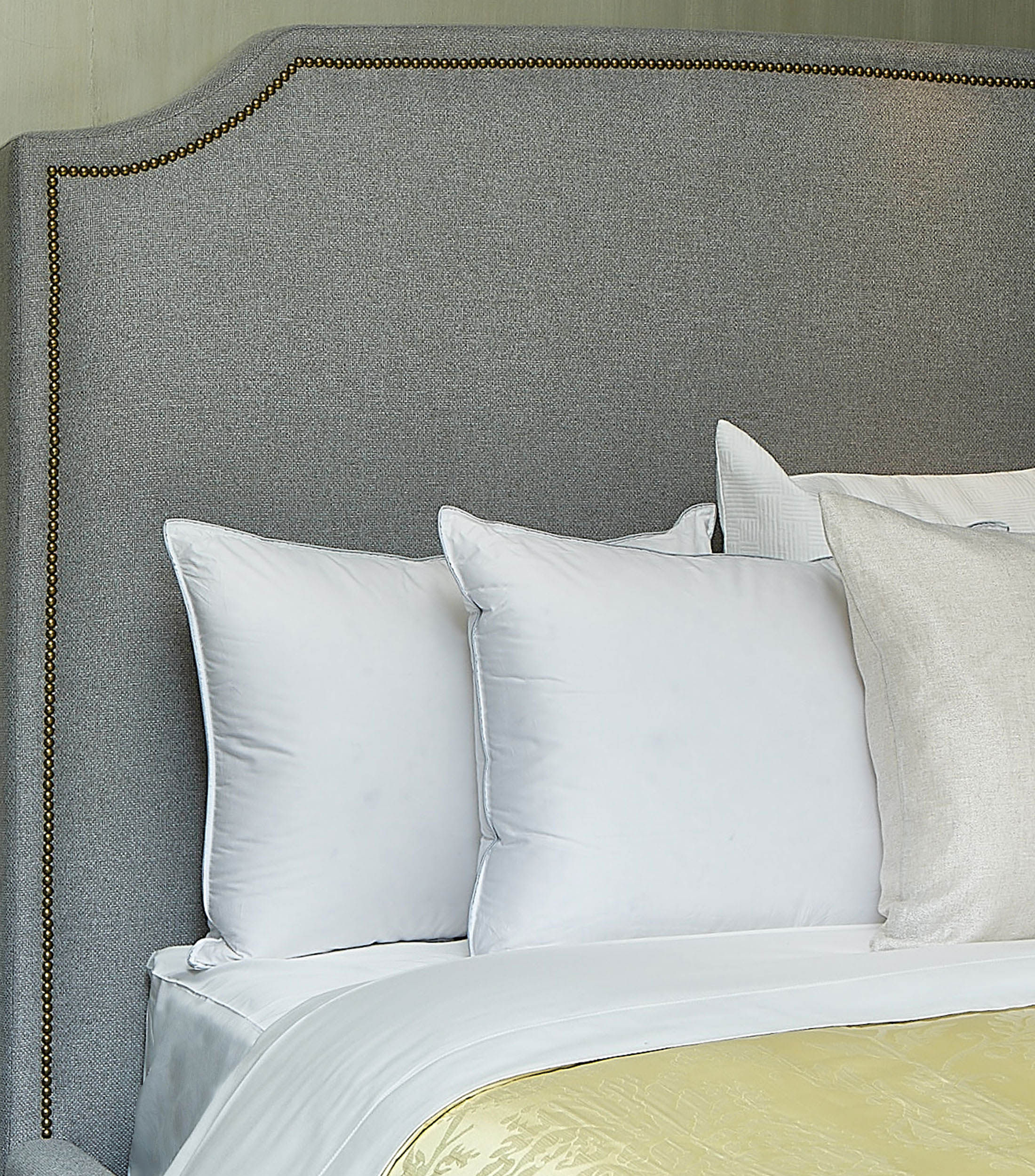 Almohada Soft Cortina Estandar Pillow Plumon de Ganso Suave Blanca