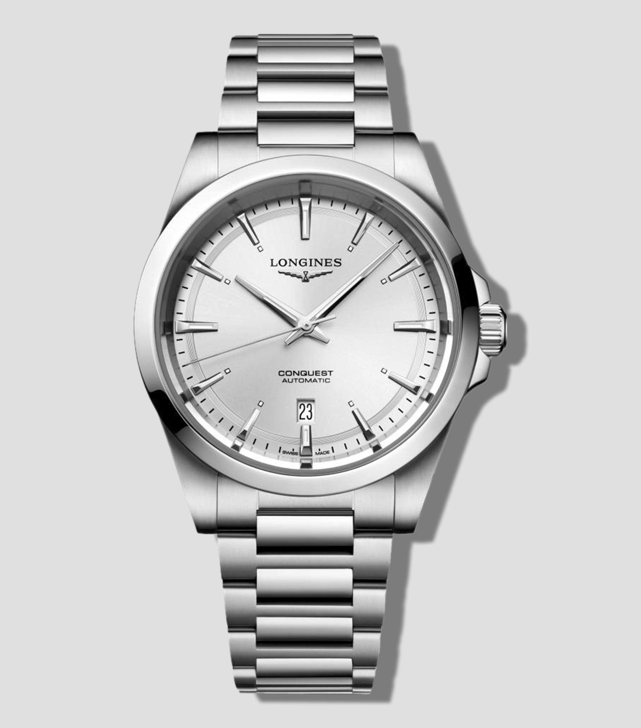 Reloj para Hombre Conquest casual plateado