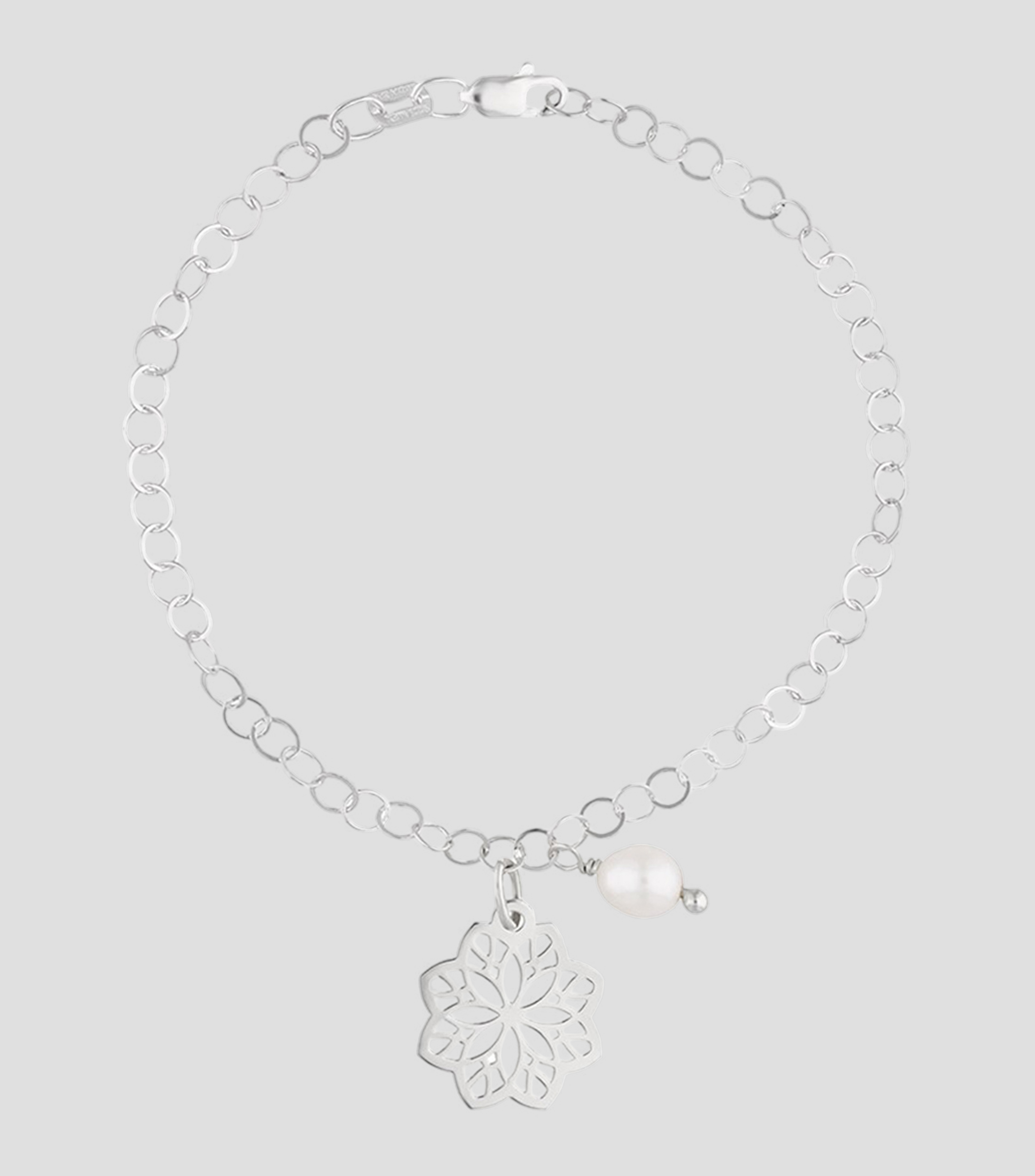 Pulsera en plata .925 silueta mariposa Mujer