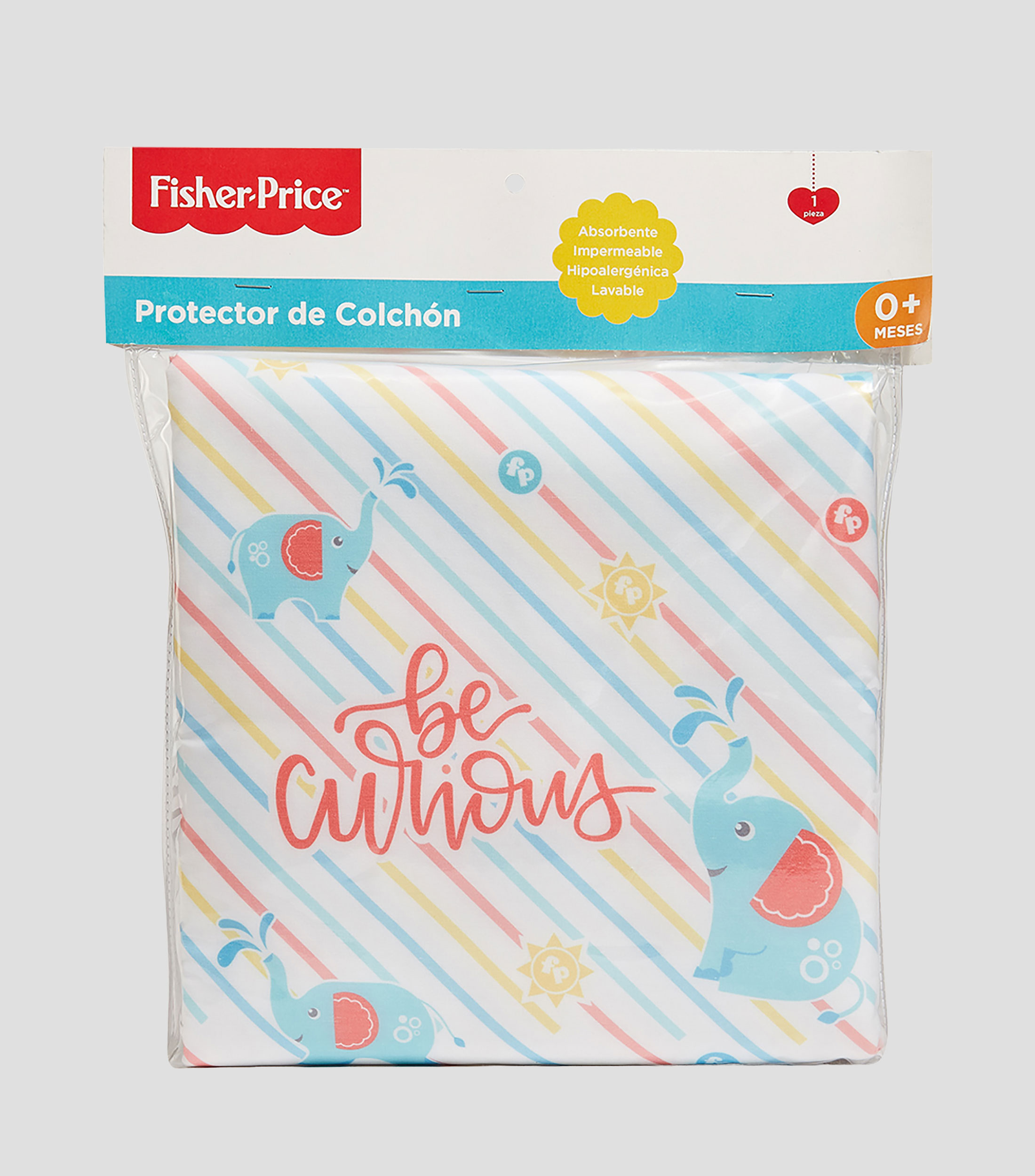 Cubre colchón para cuna multicolor
