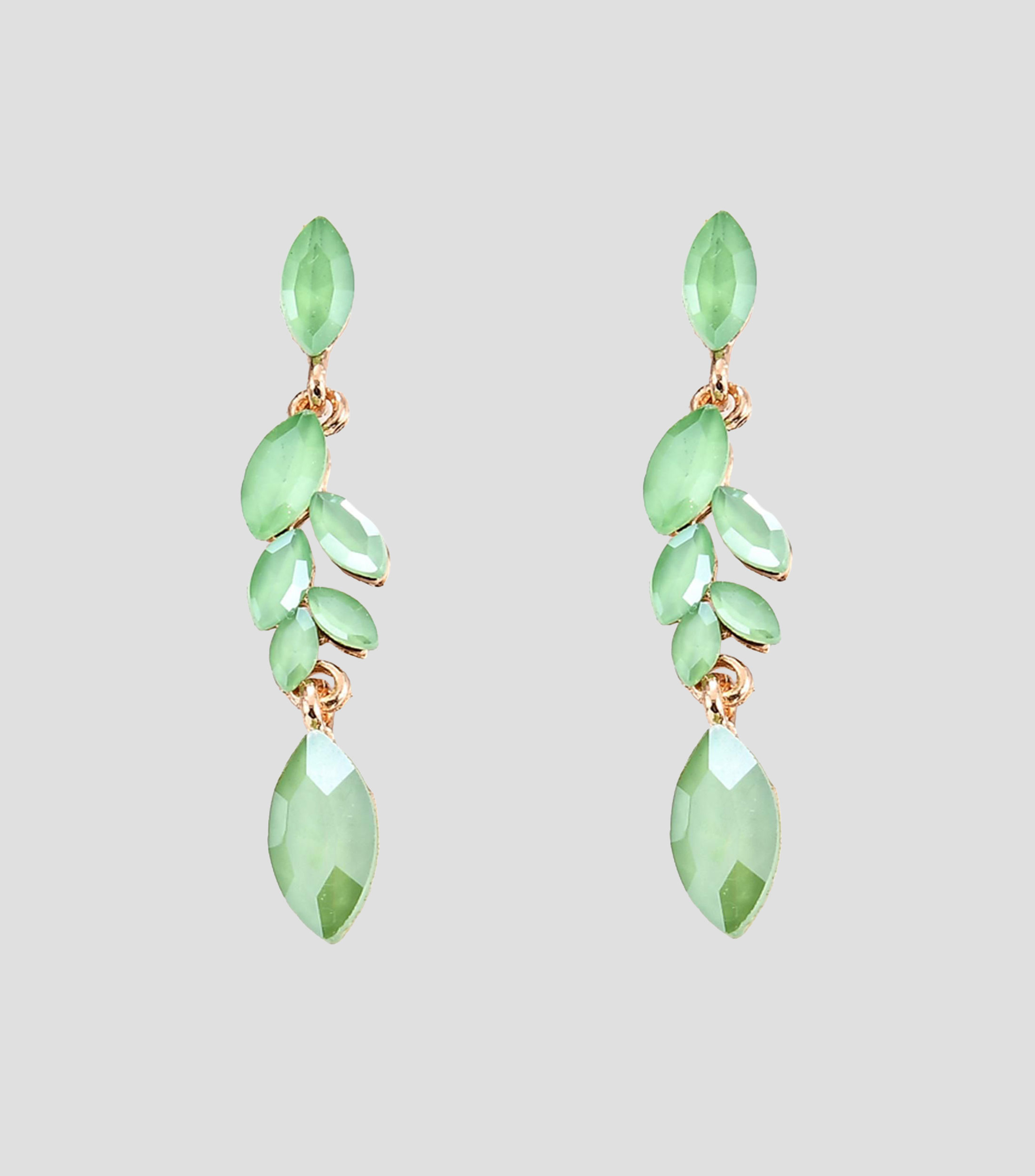 Aretes con cristales Mujer