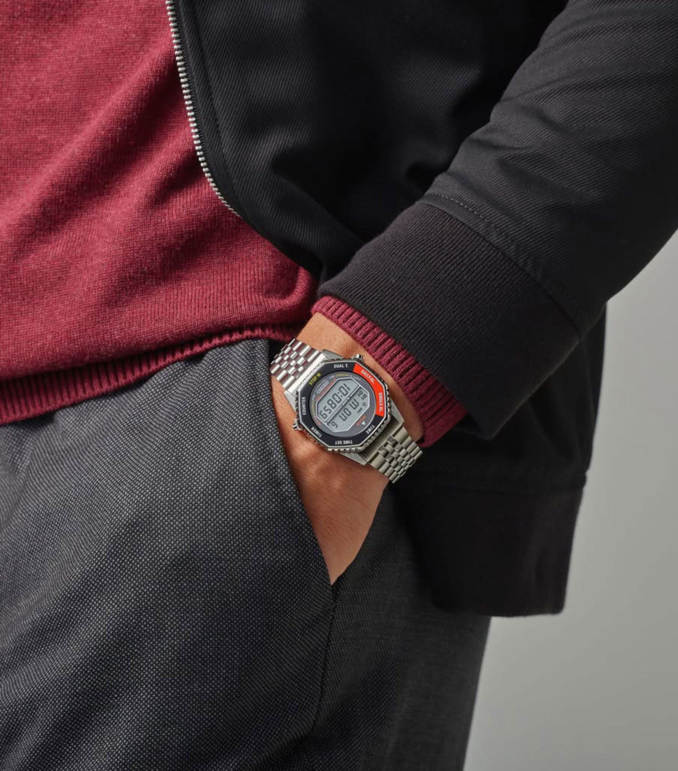 Reloj para Hombre Rotocall casual, plateado