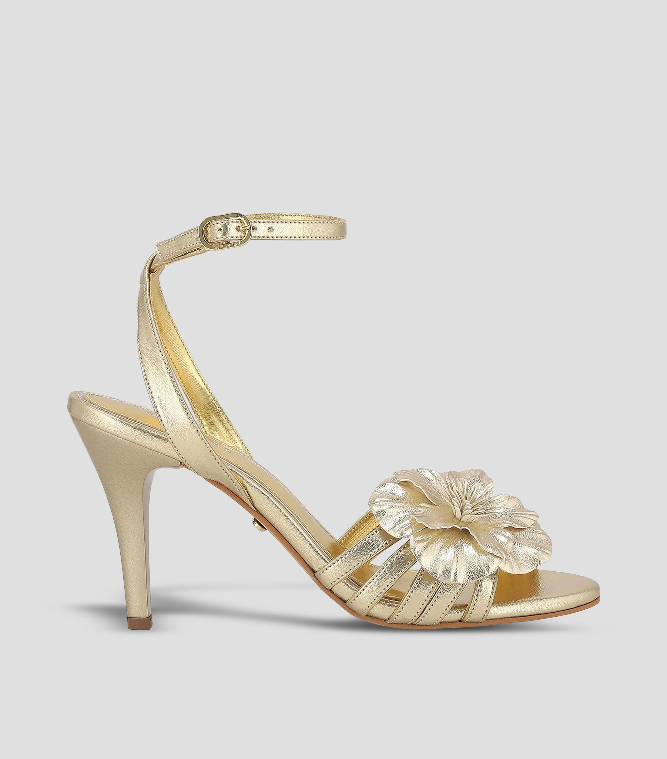 Sandalias con tacón alto de aguja Mujer