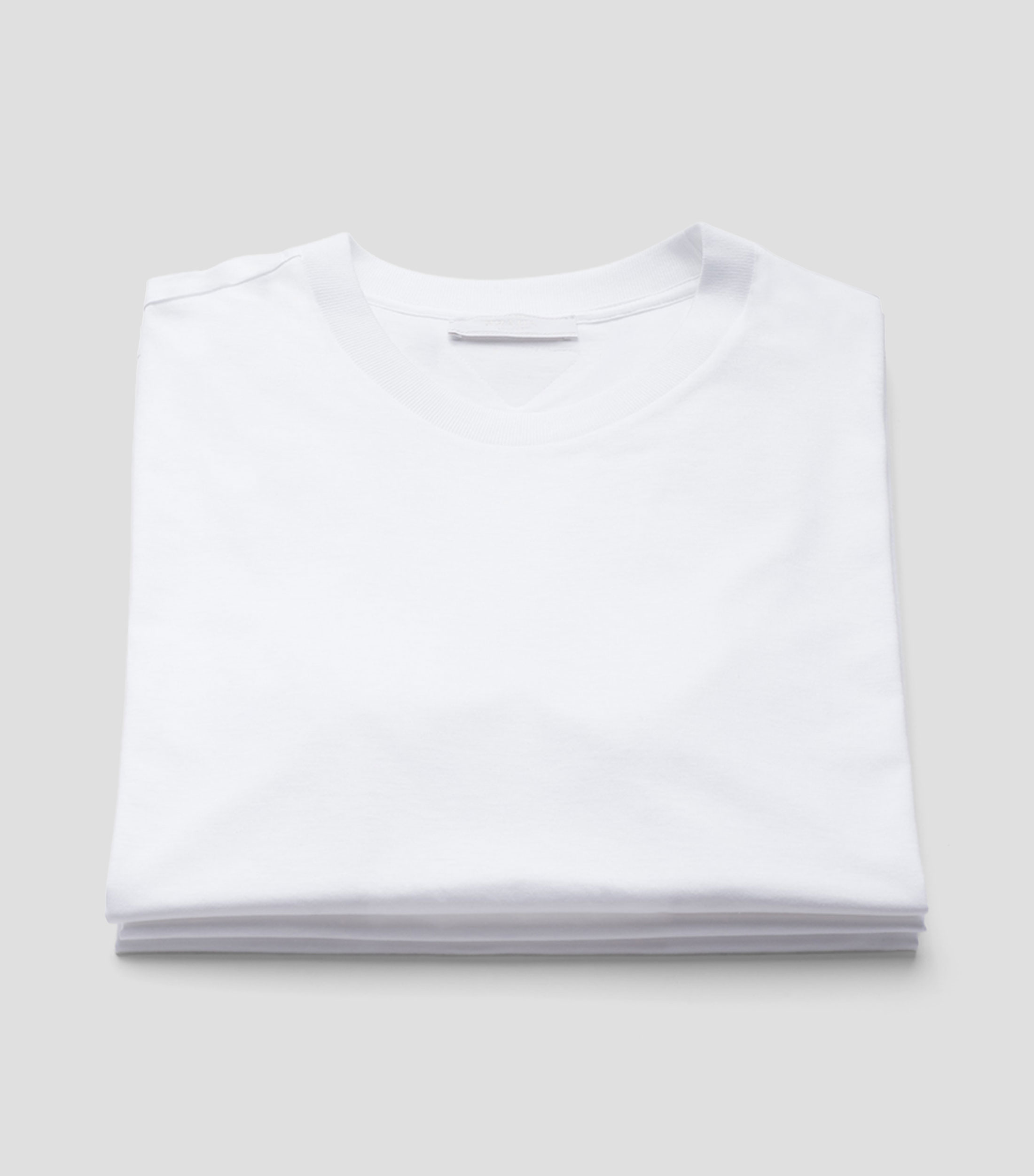 Playera de cuello redondo con manga corta lisa Hombre