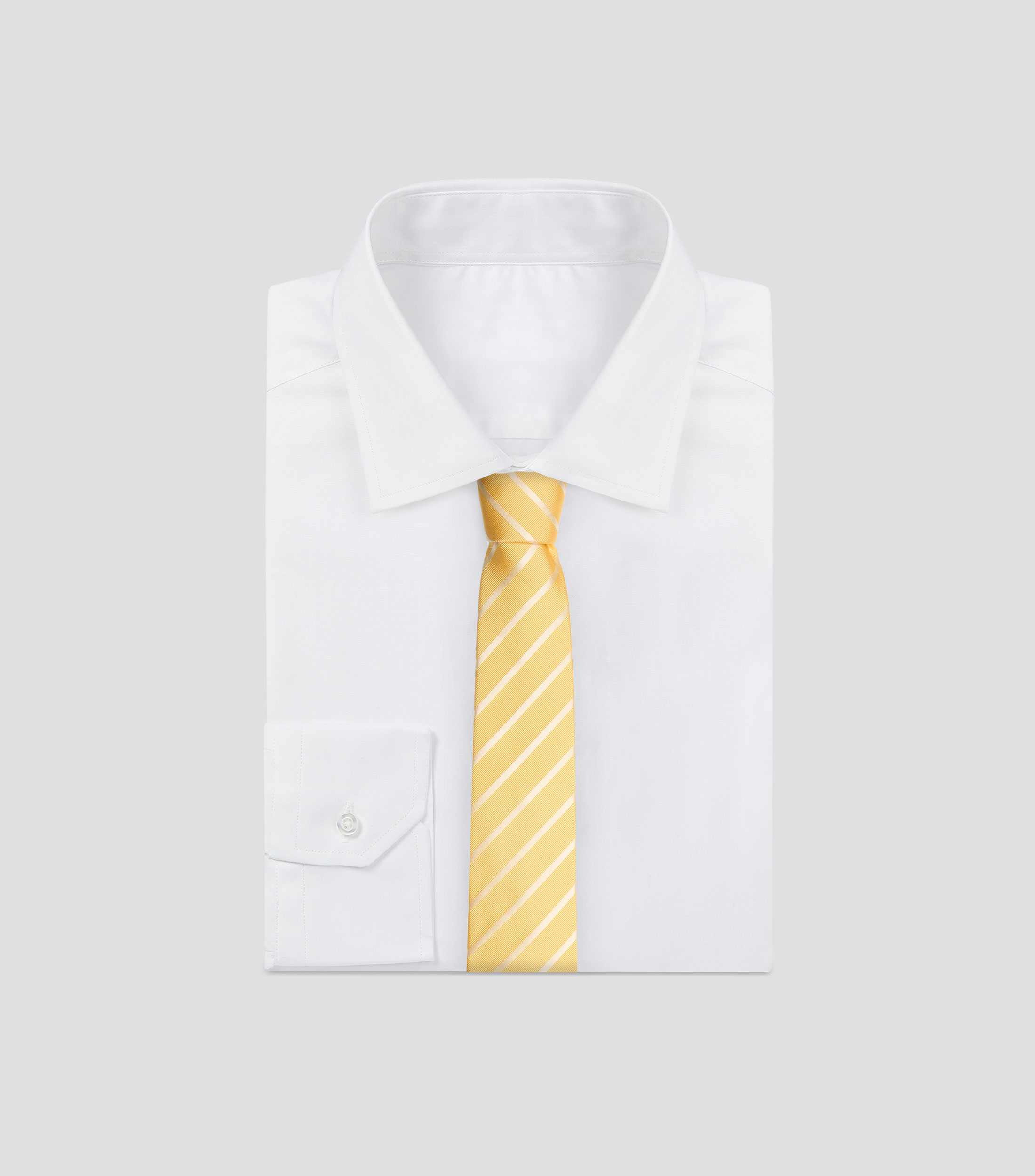 Corbata ancha de seda a rayas
