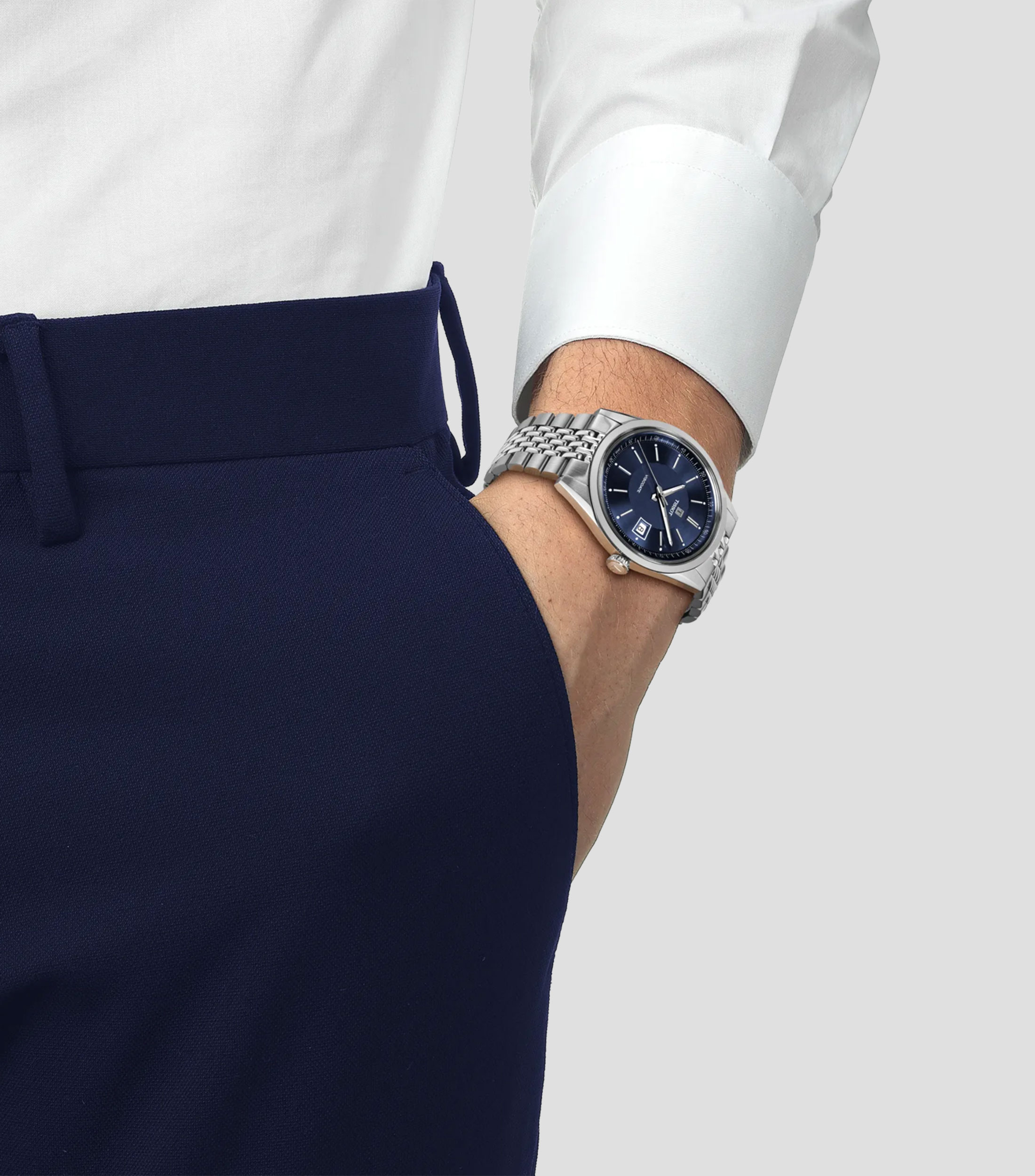 Reloj para Hombre Visodate casual plateado