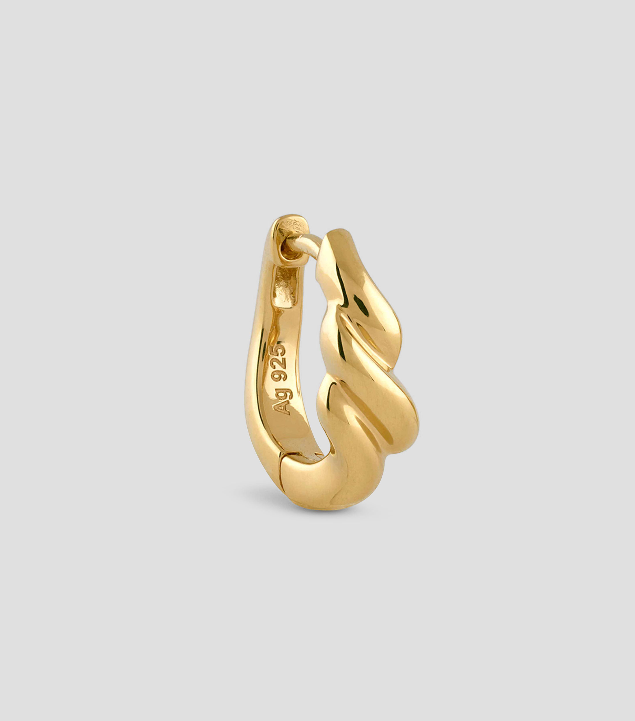 Aretes en plata espiral Mujer