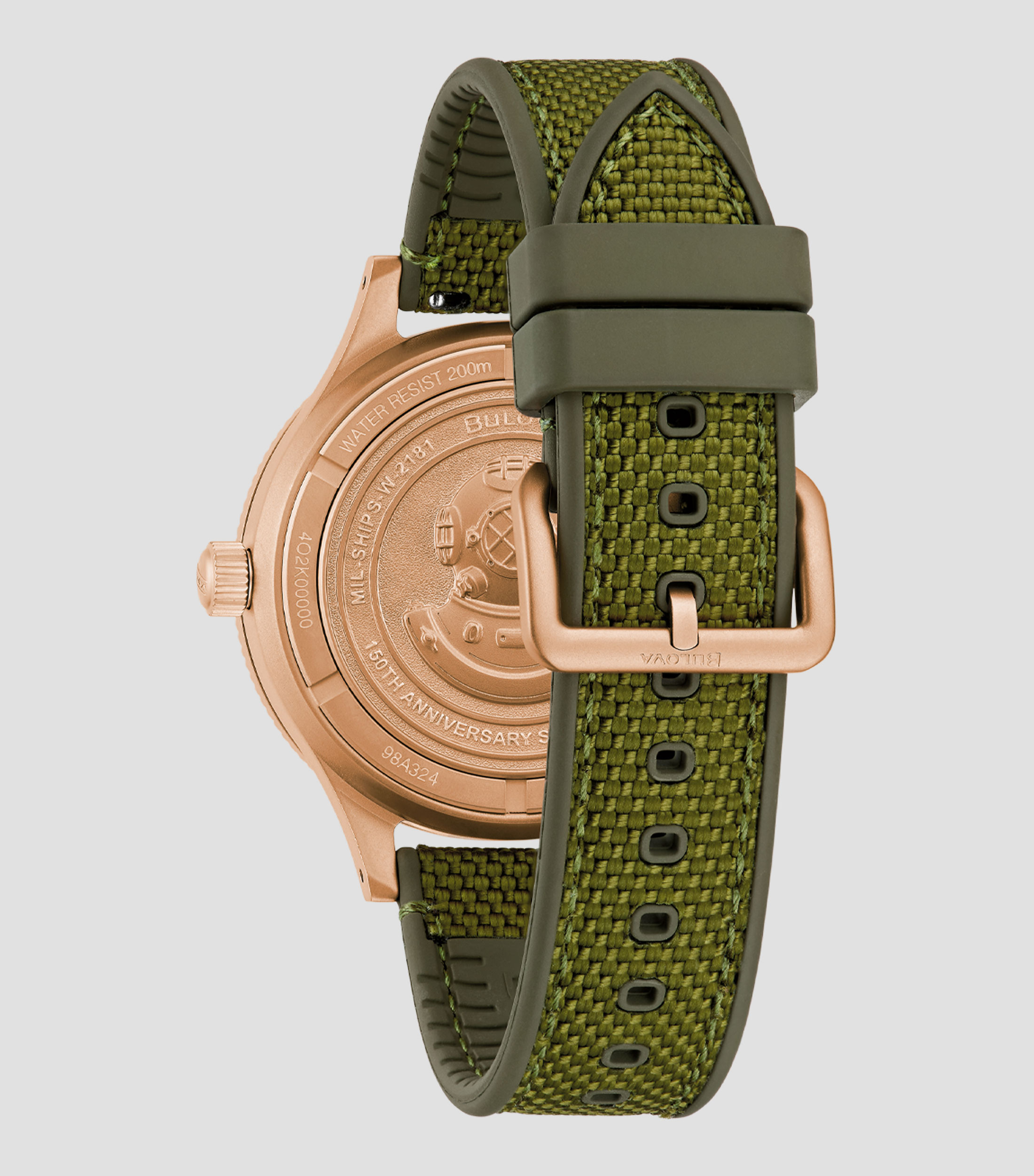 Reloj para Hombre Mil Ships de Vestir, Verde
