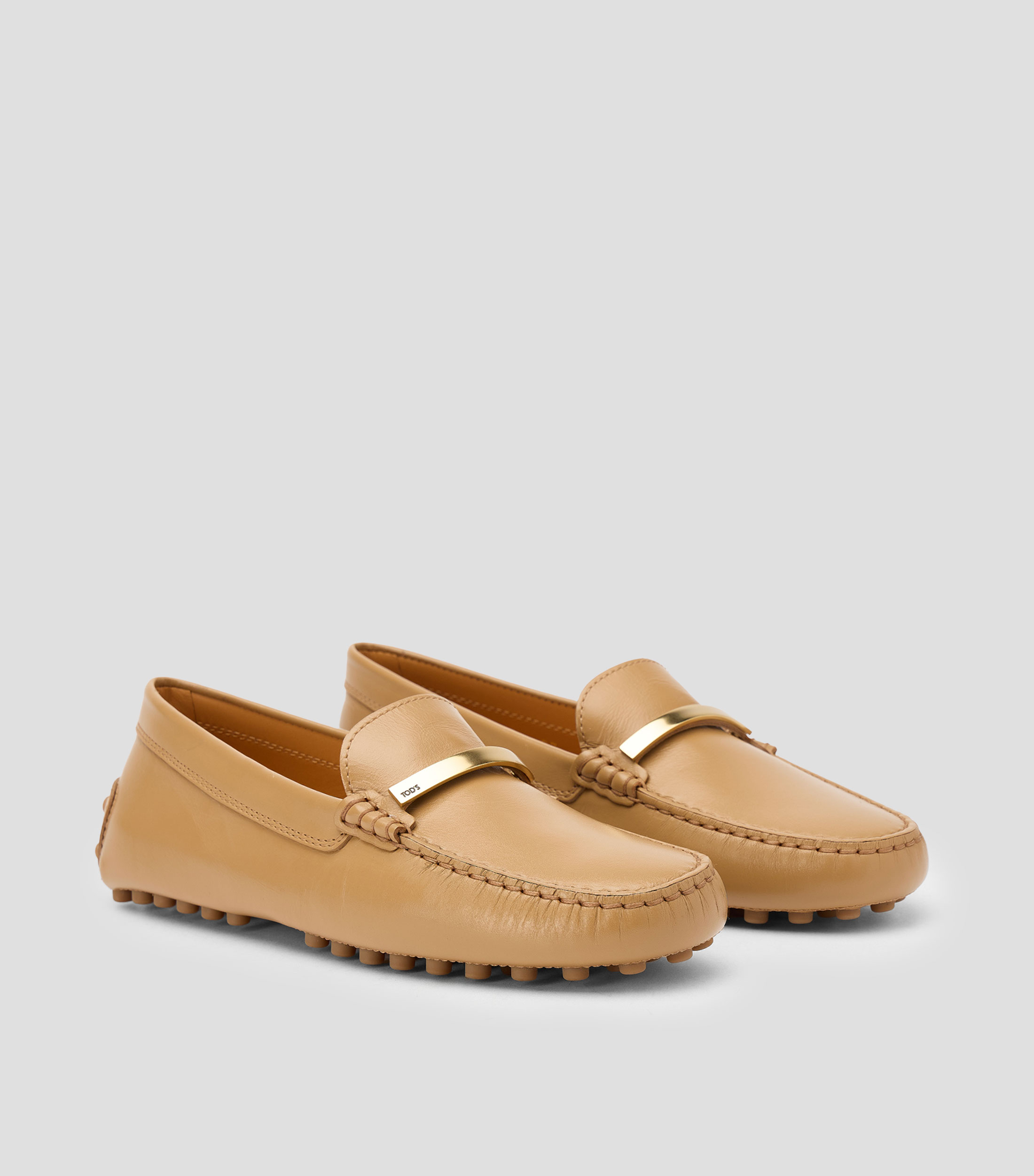 Mocasines Gommino en piel con cinta Mujer