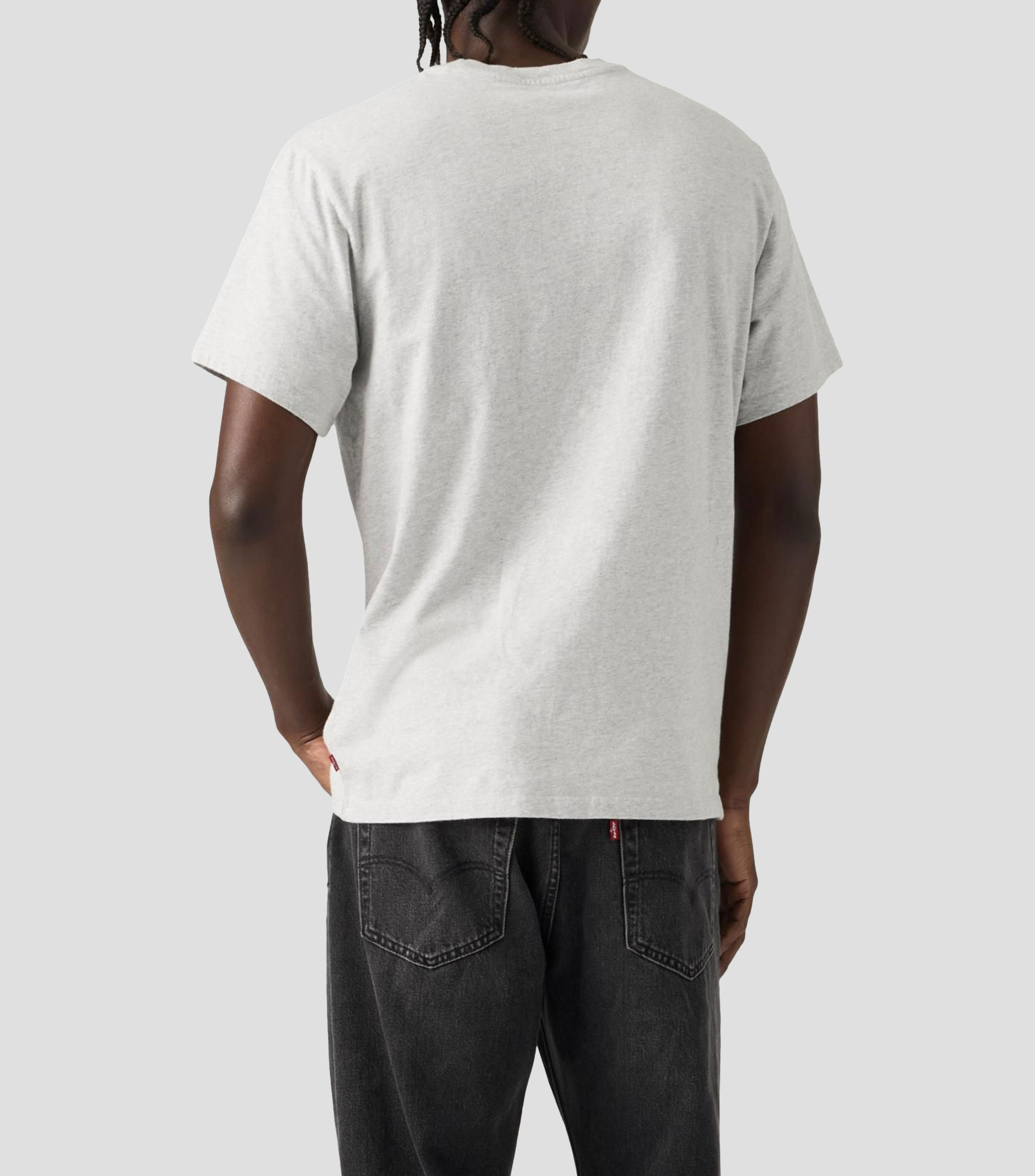 Playera cuello redondo manga corta jaspeada Hombre