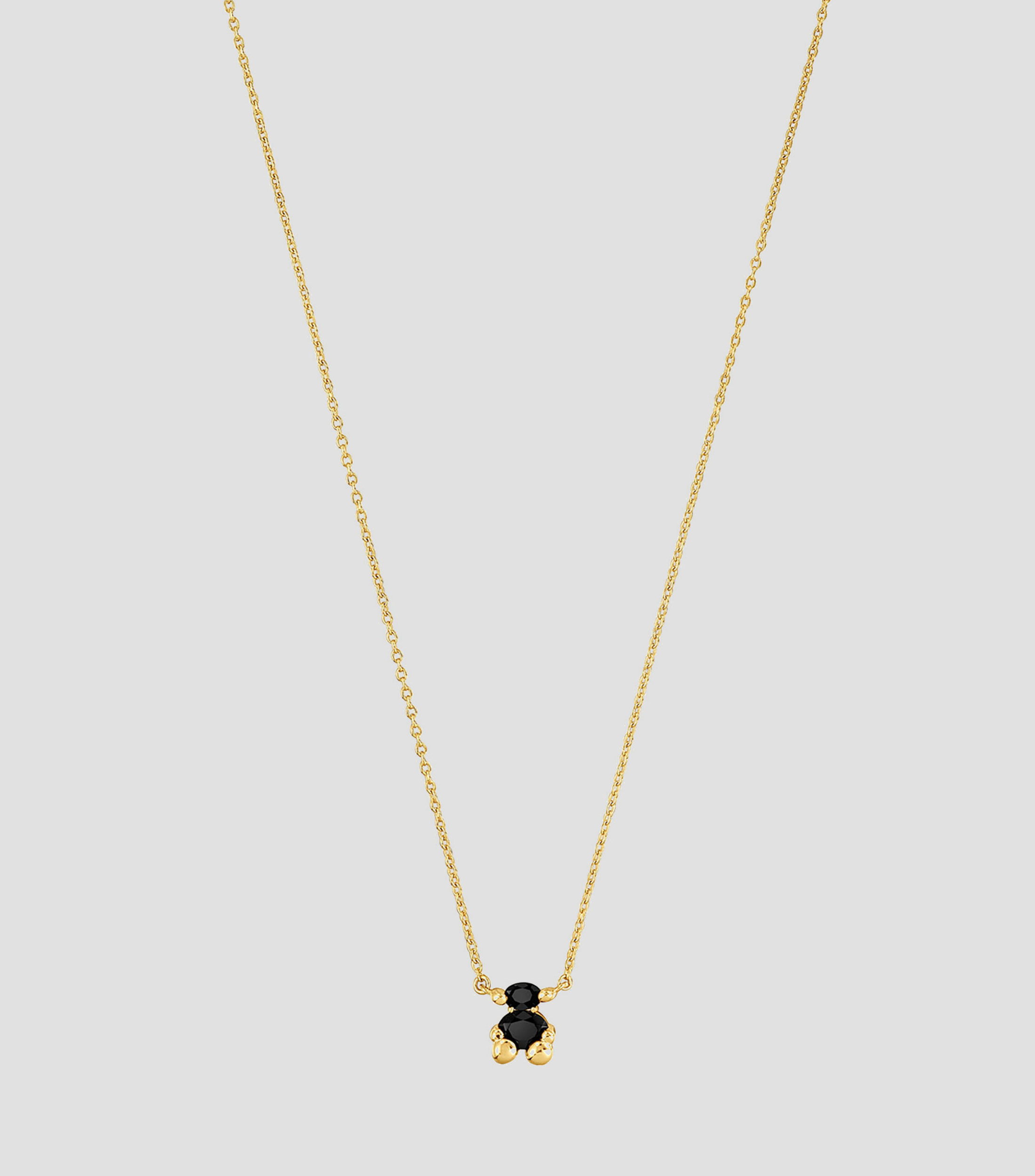 Collar corto Bear con onix Mujer