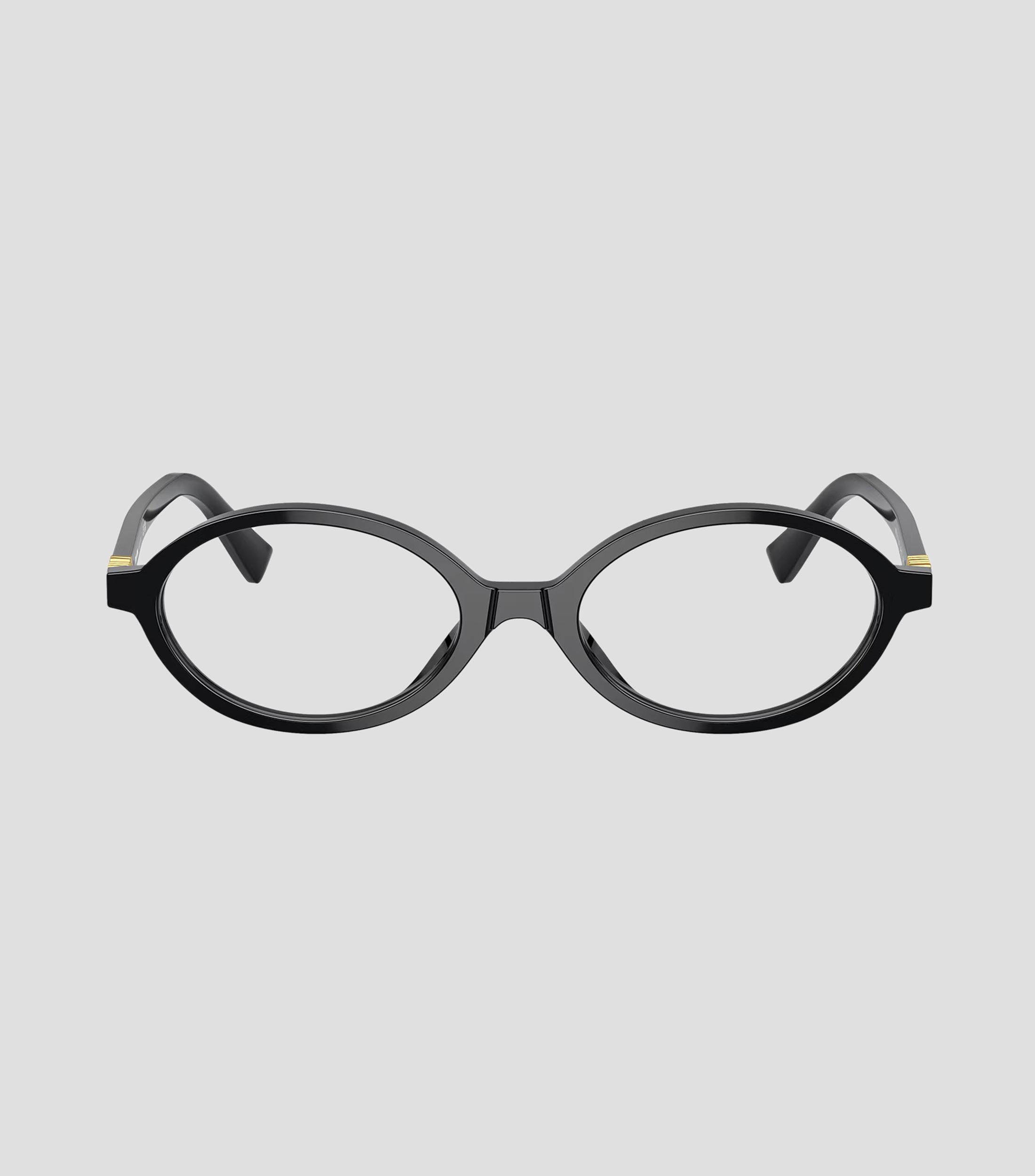Lentes oftálmicos ovalados negros Mujer