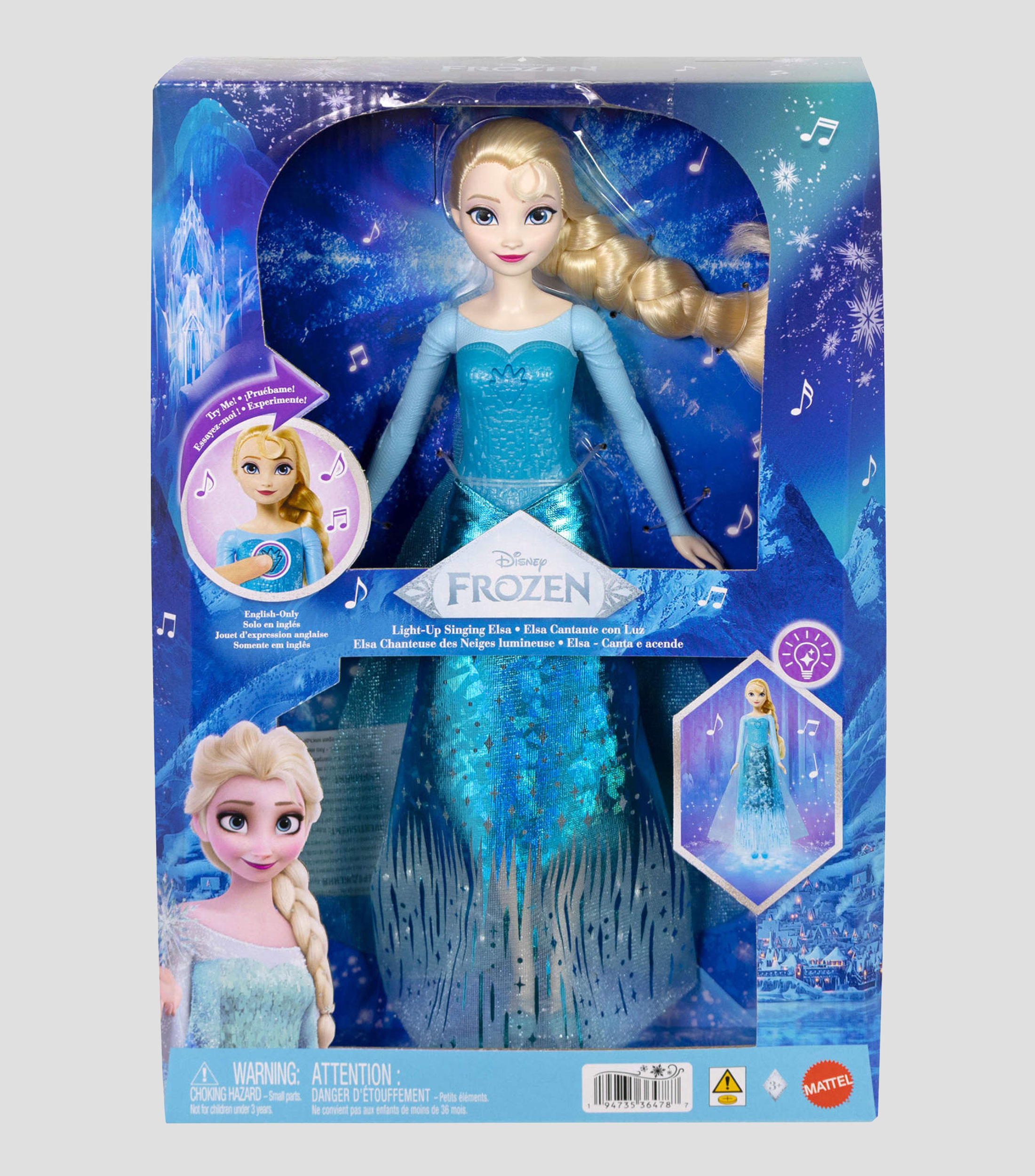 Muñeca Elsa con luces y sonido
