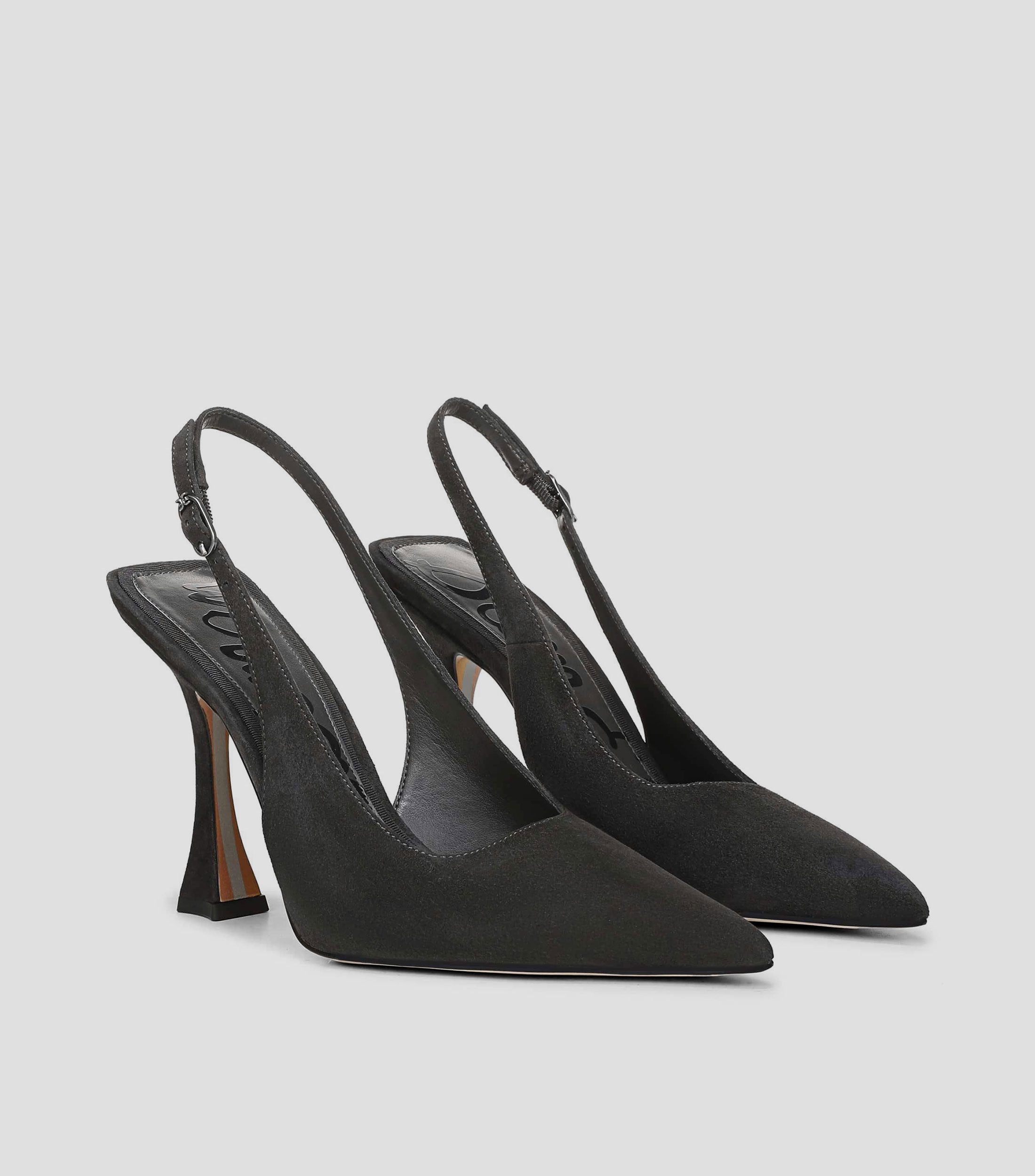 Zapatillas slingback con tacón alto de aguja Mujer