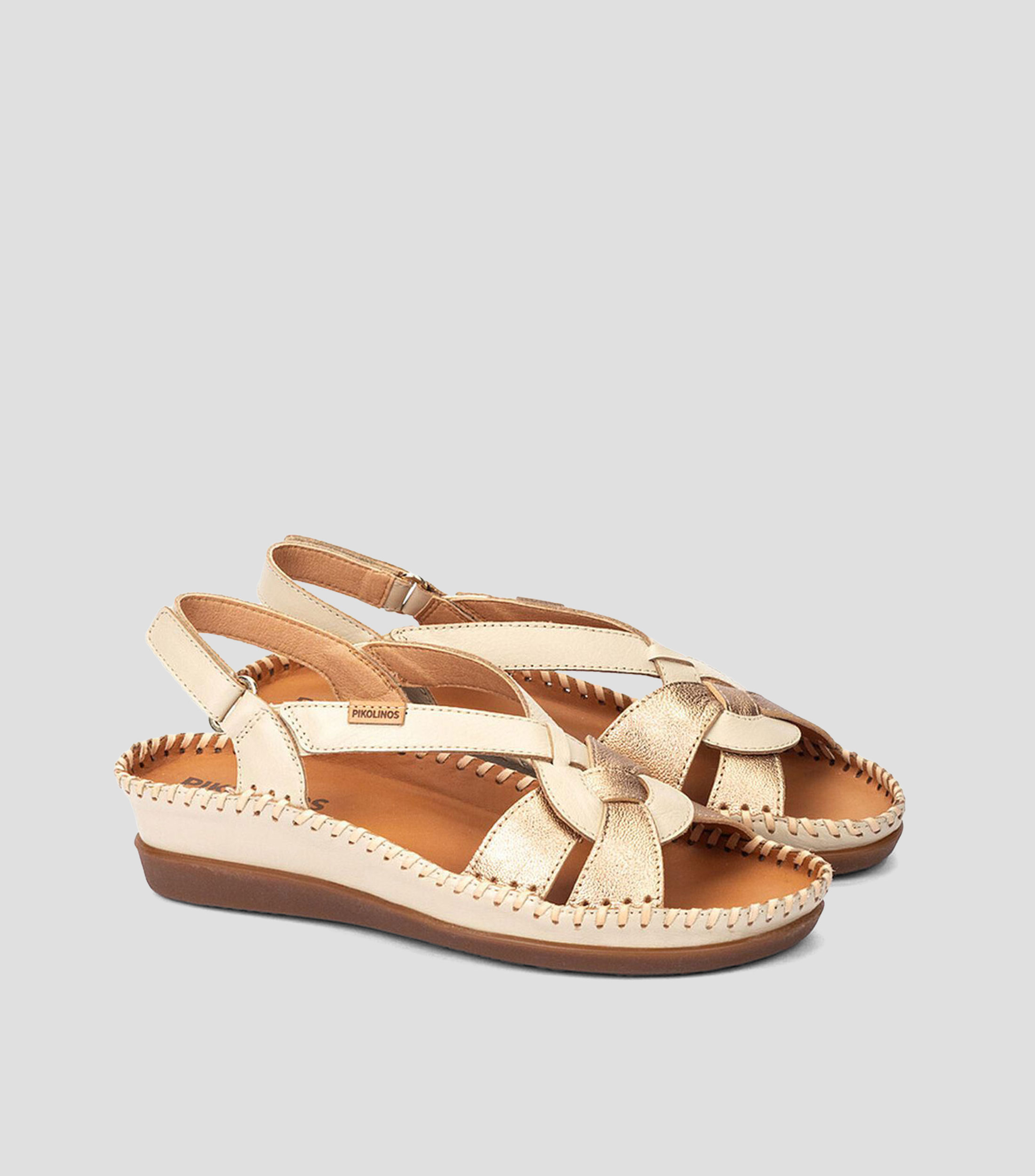 Sandalias con tacón bajo de cuña Cadaques Mujer