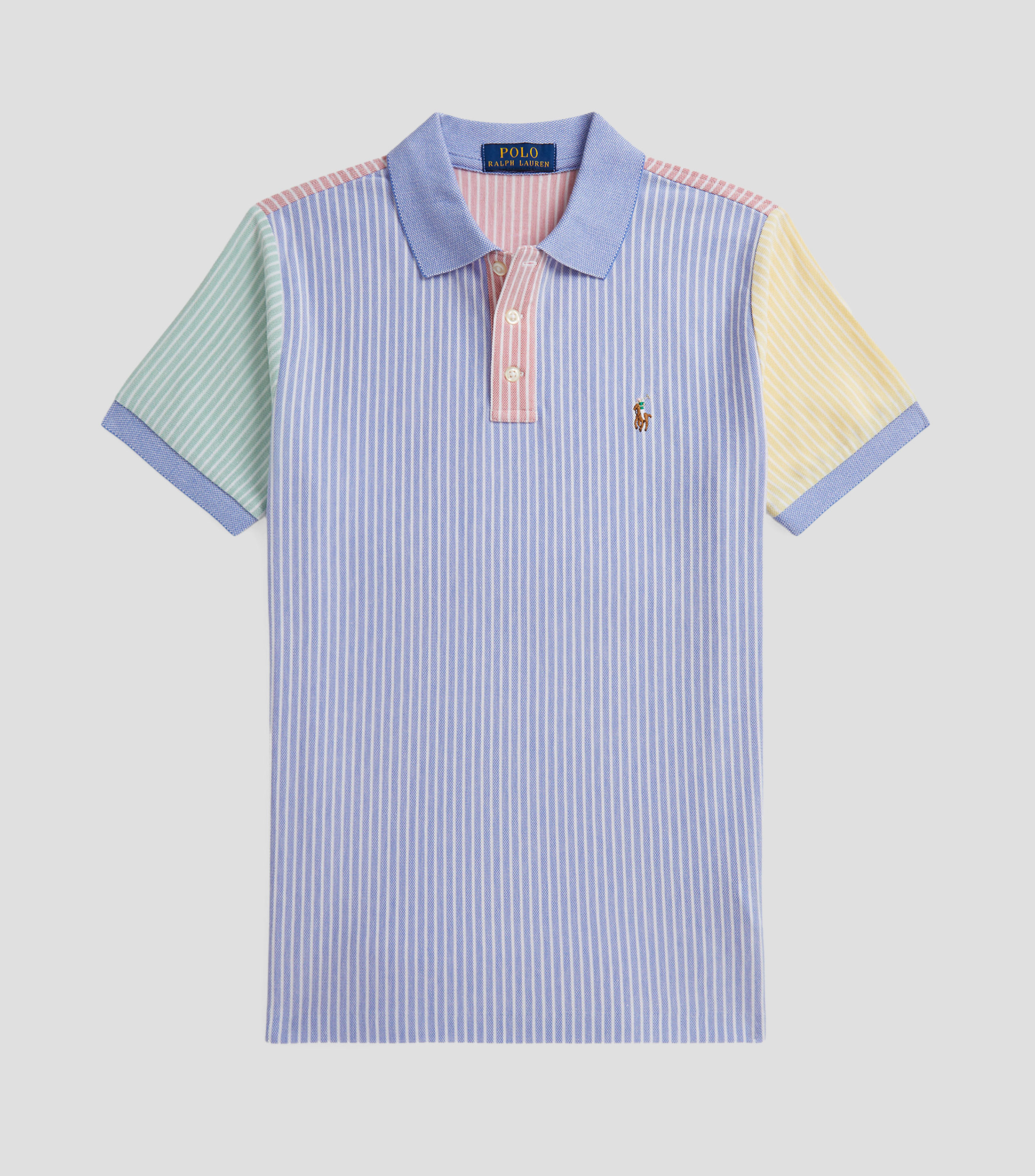 Playera polo manga corta con rayas Niño