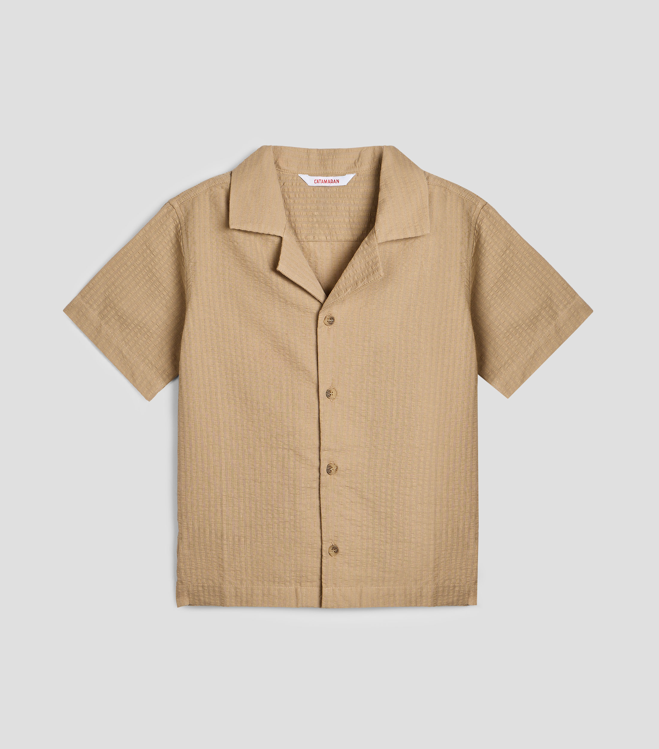 Camisa con rayas manga corta Niño