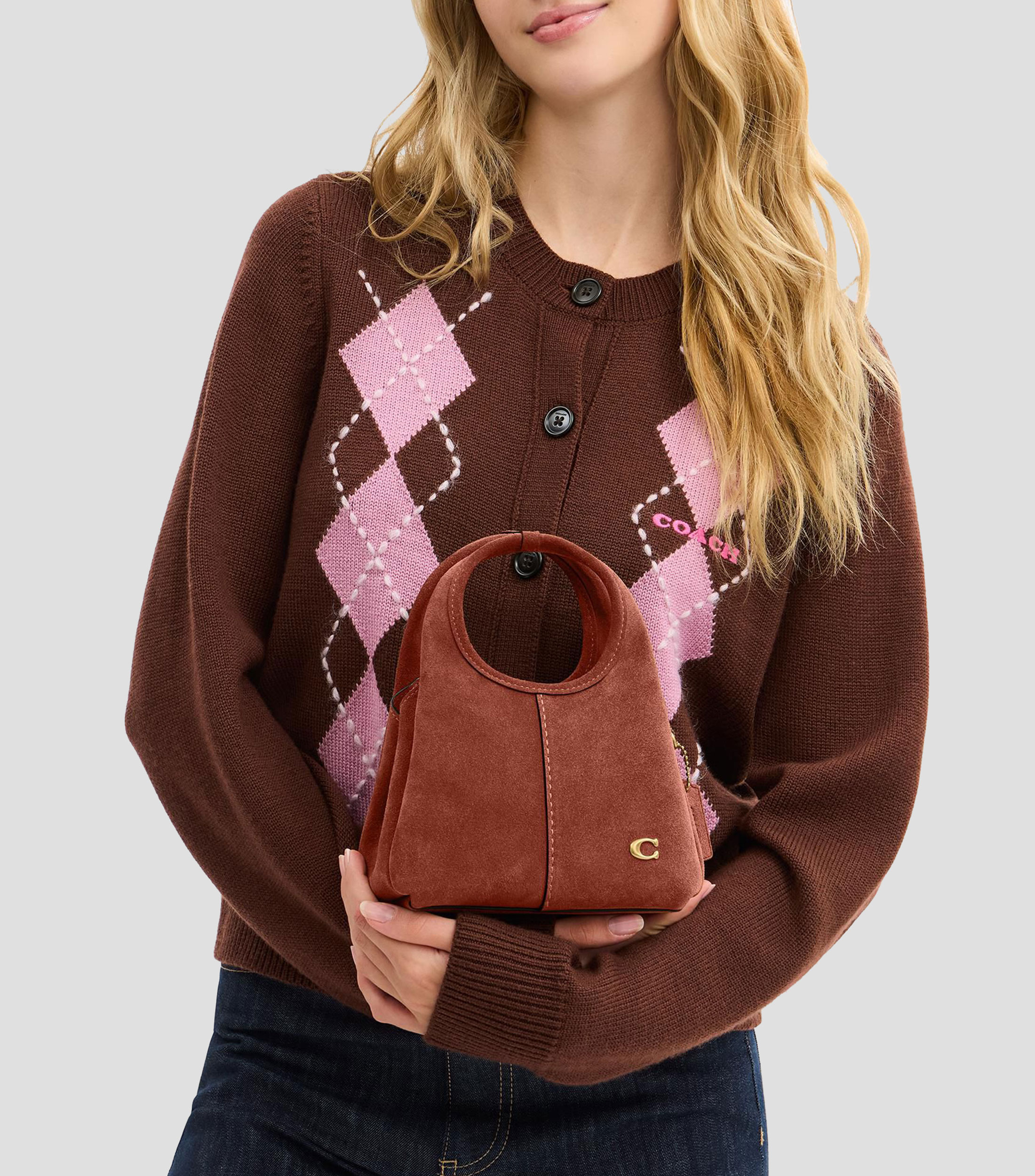Bolsa Shoulder Café Lana 19 Lisa Mujer