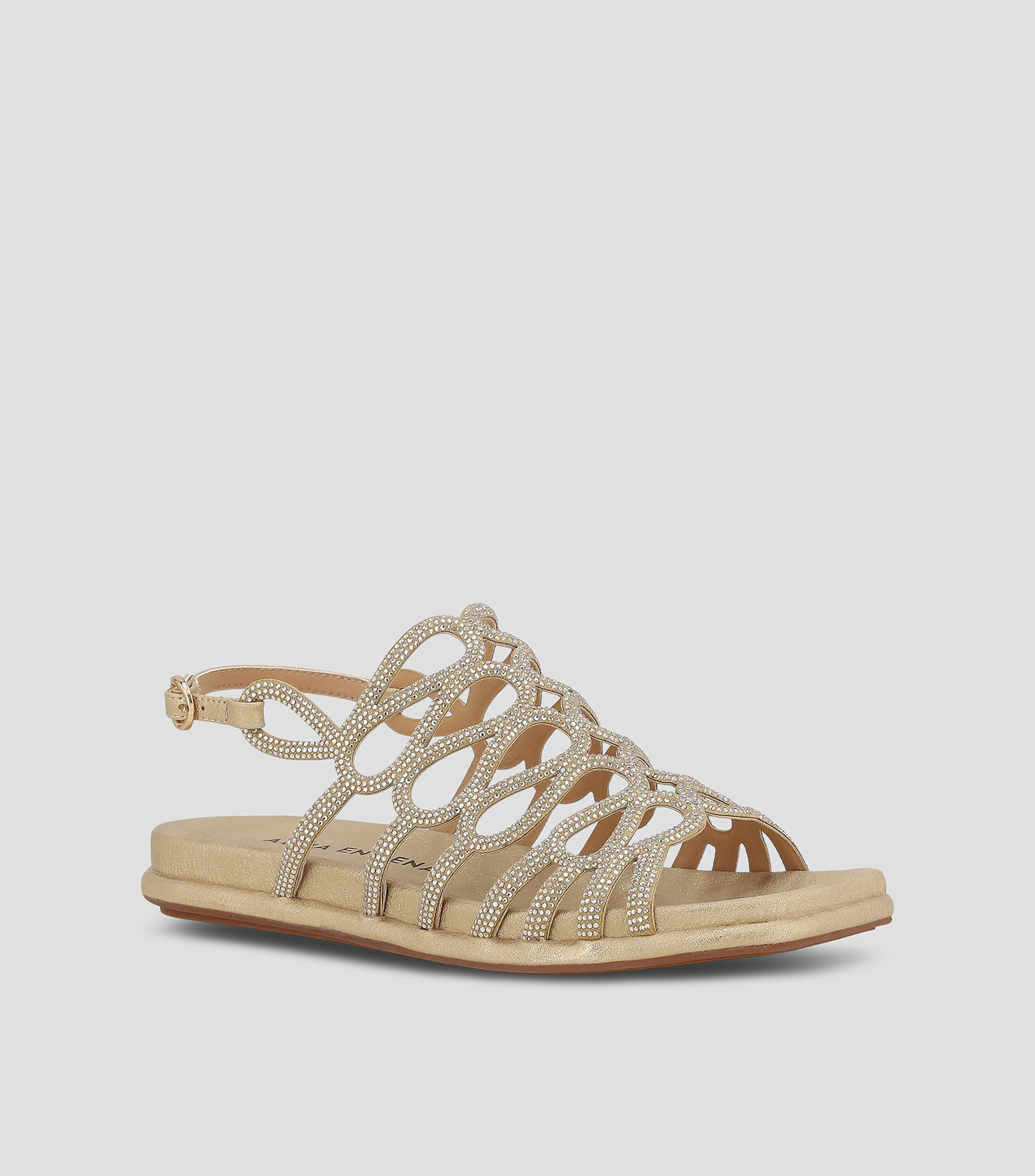 Sandalias con tacón bajo delgado Mujer