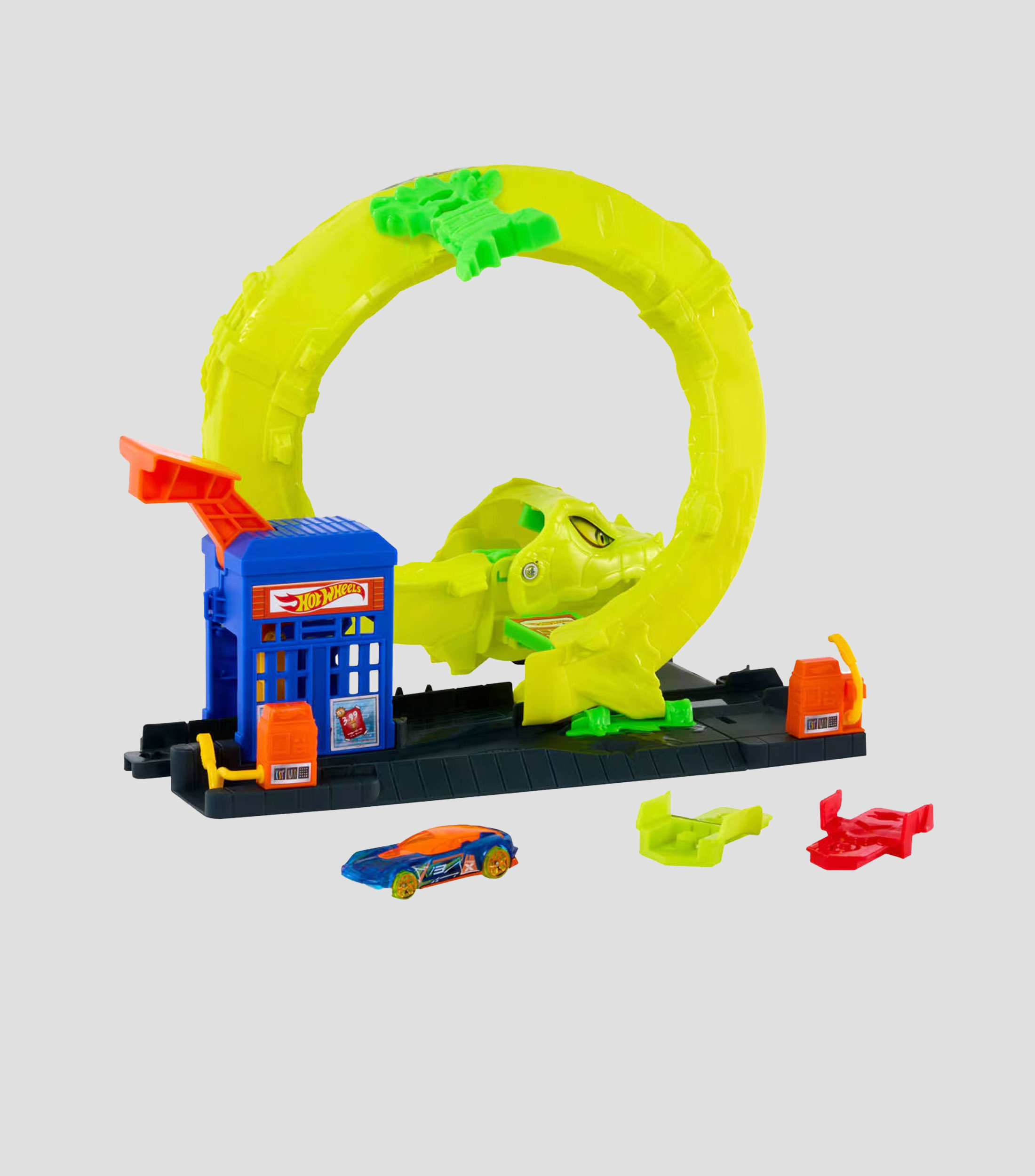 Hot Wheels City Vehículo de juguete Pistas sorpresa Némesis