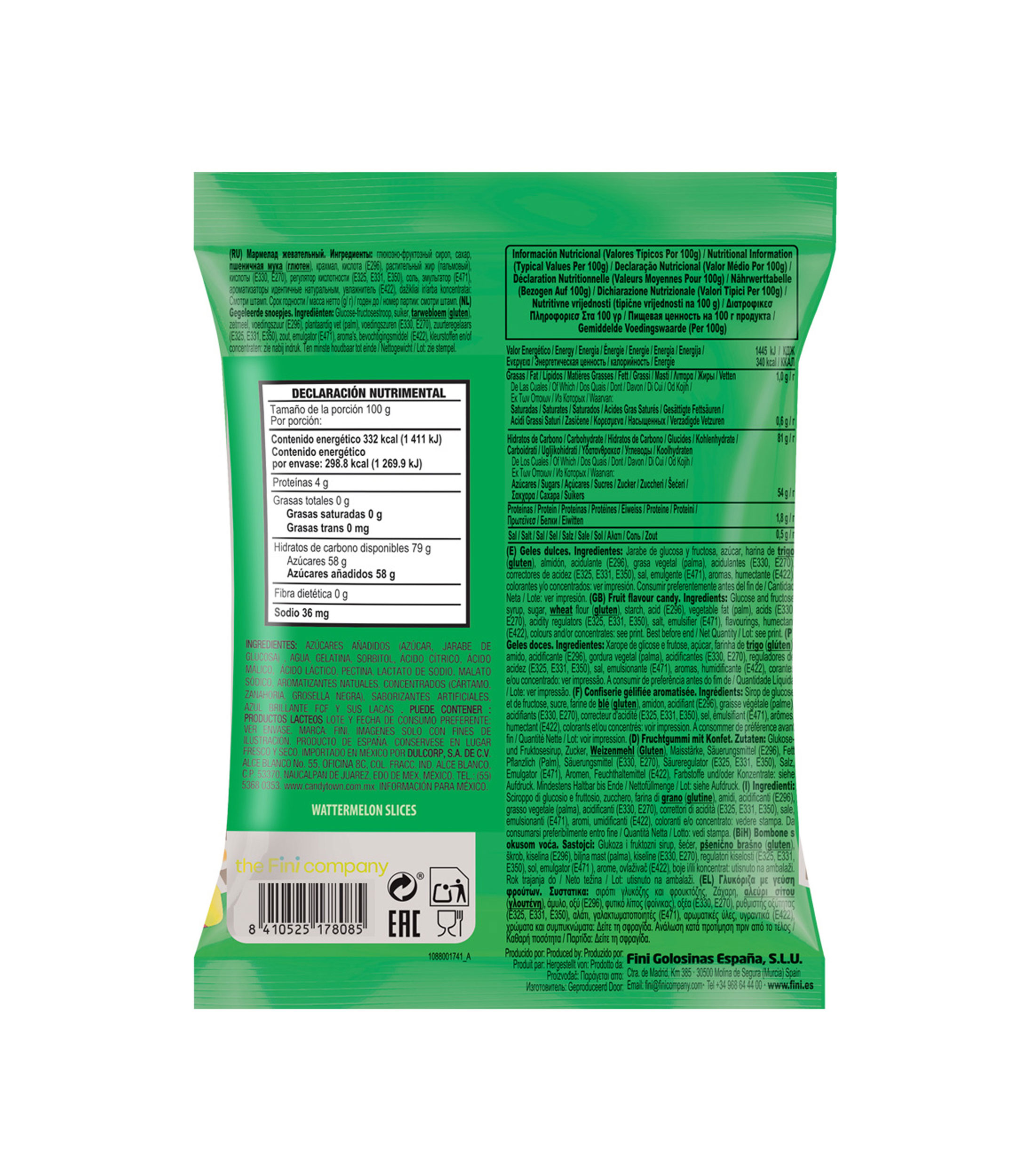 Gomitas Watermelon Slices, 90 gr