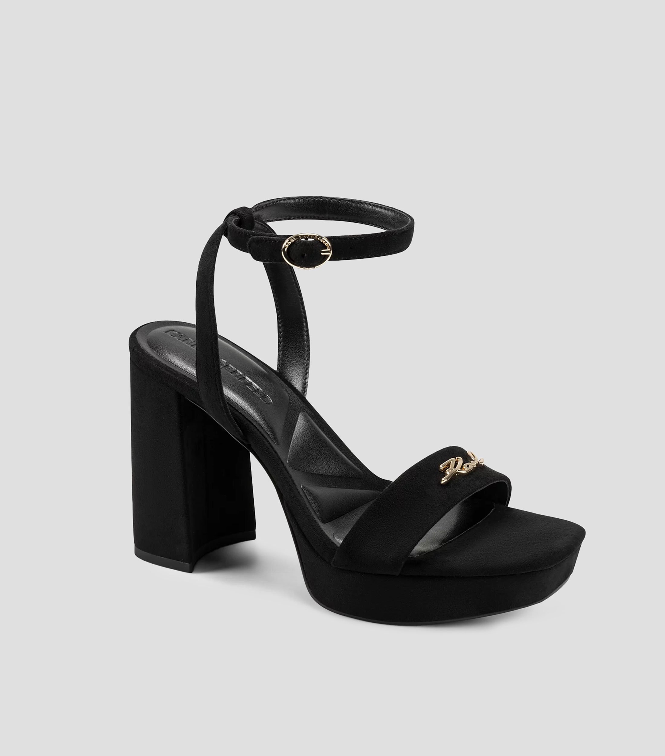 Sandalias con tacón alto de media luna Maleia Mujer