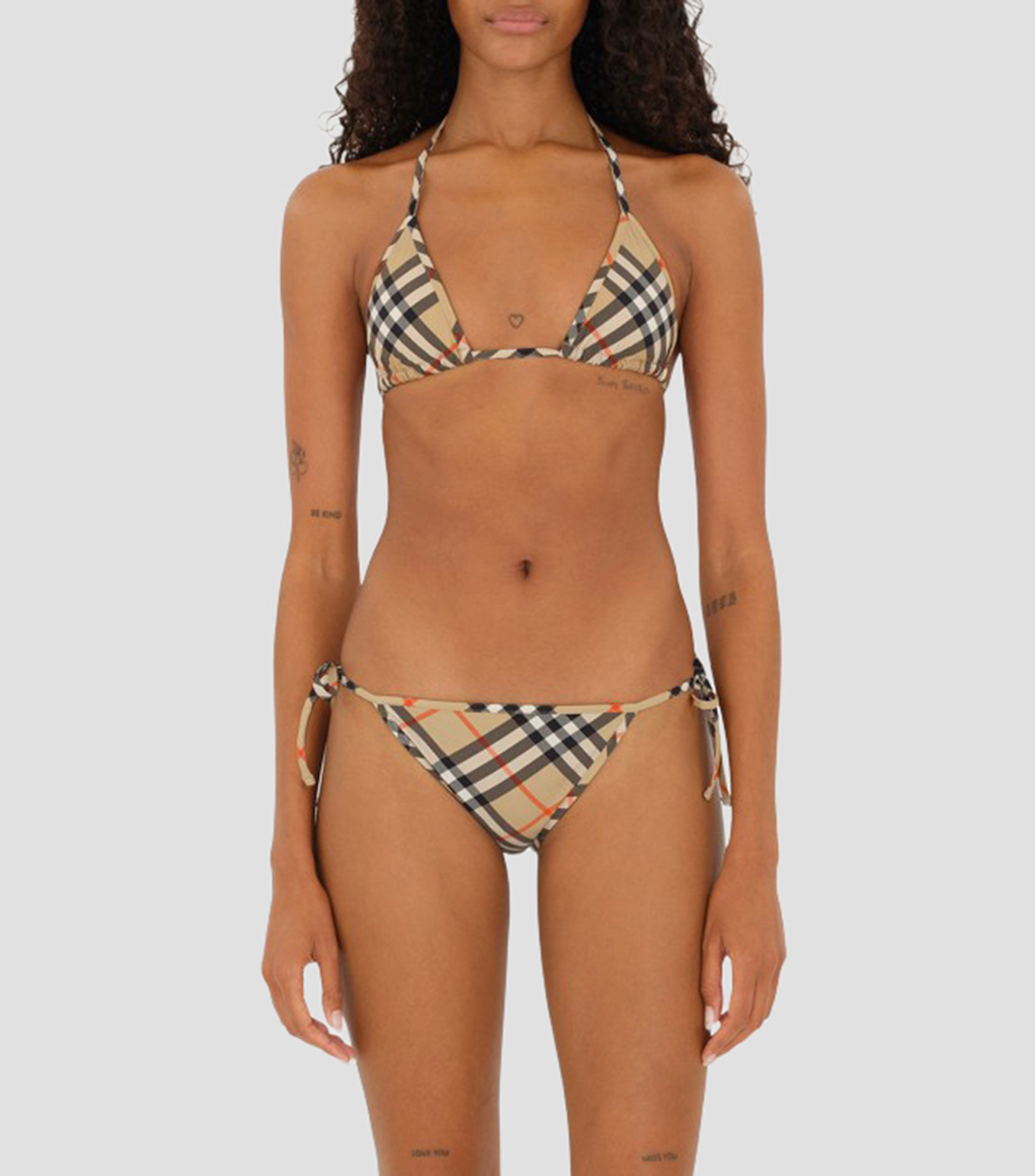 Bikini Top cuadros Mujer