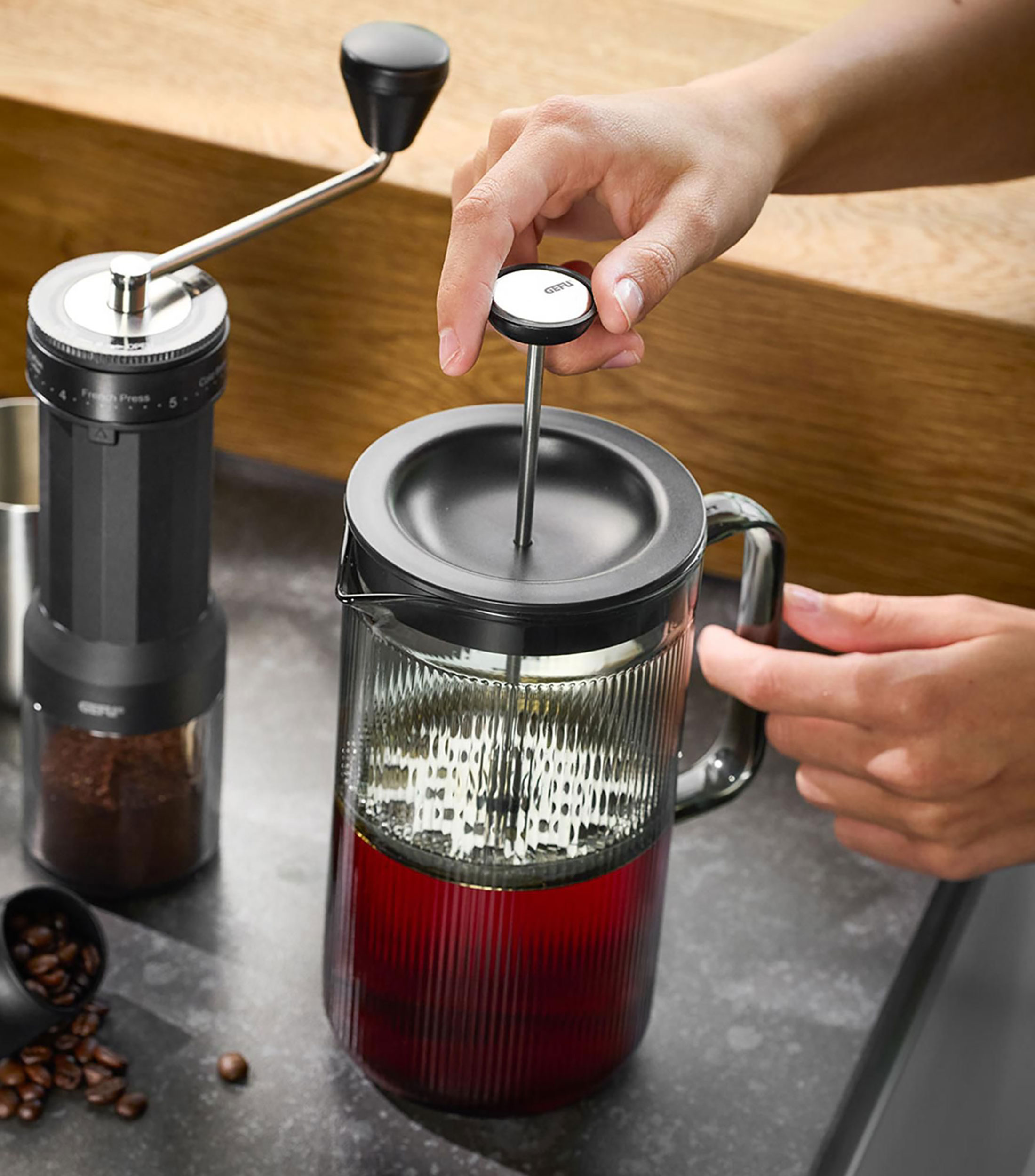 Cafetera prensa francesa 1 L