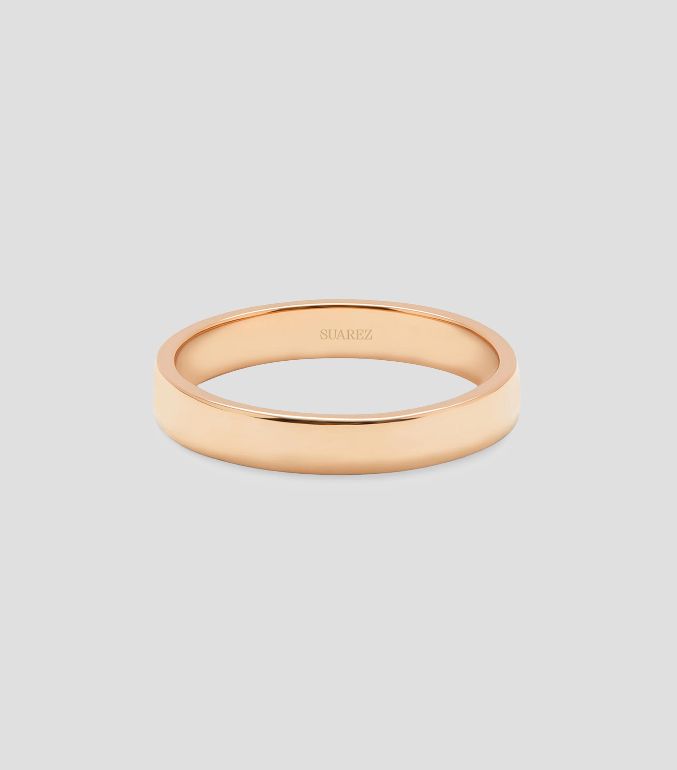 Argolla en oro rosa 18 Kts Unisex