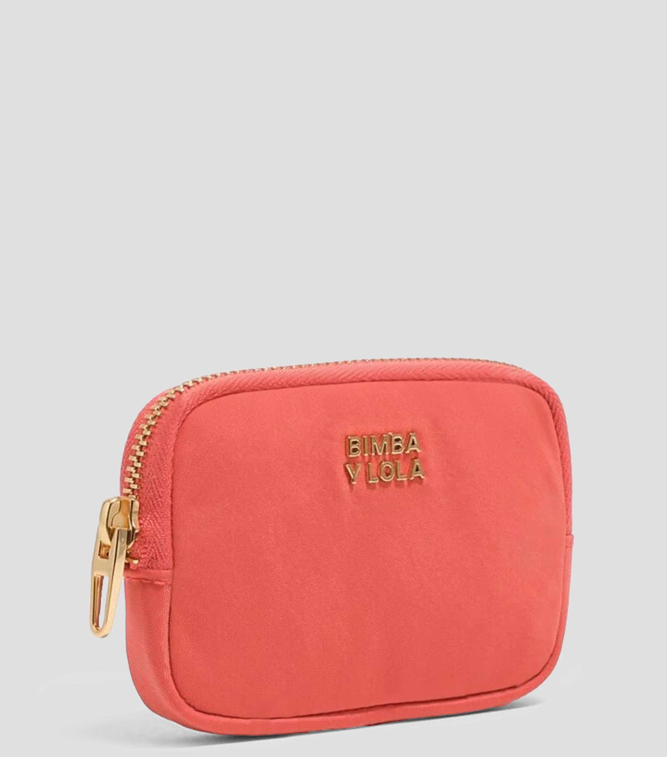 Monedero nylon coral Mujer