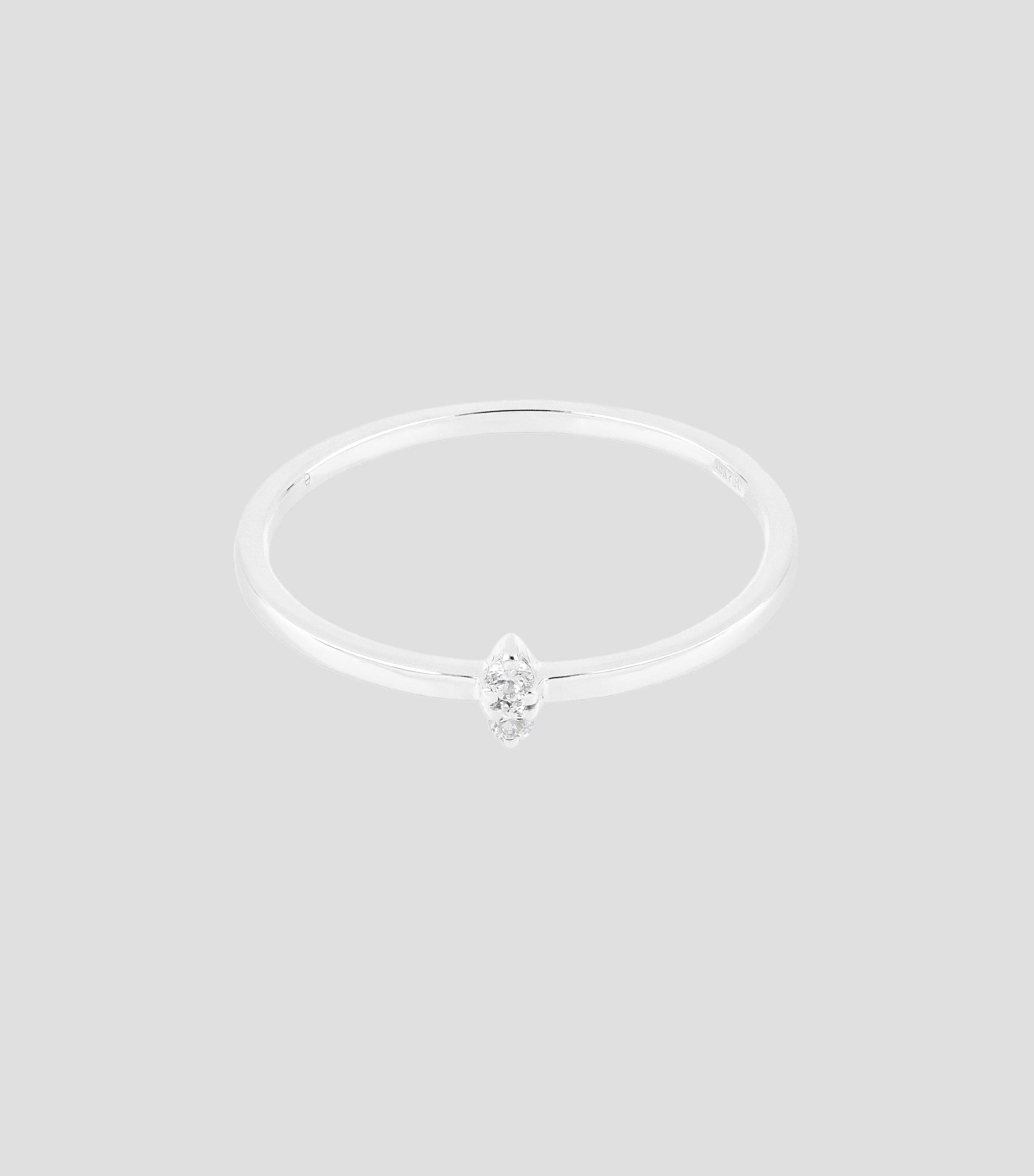 Anillo en oro blanco 18 Kts Mujer