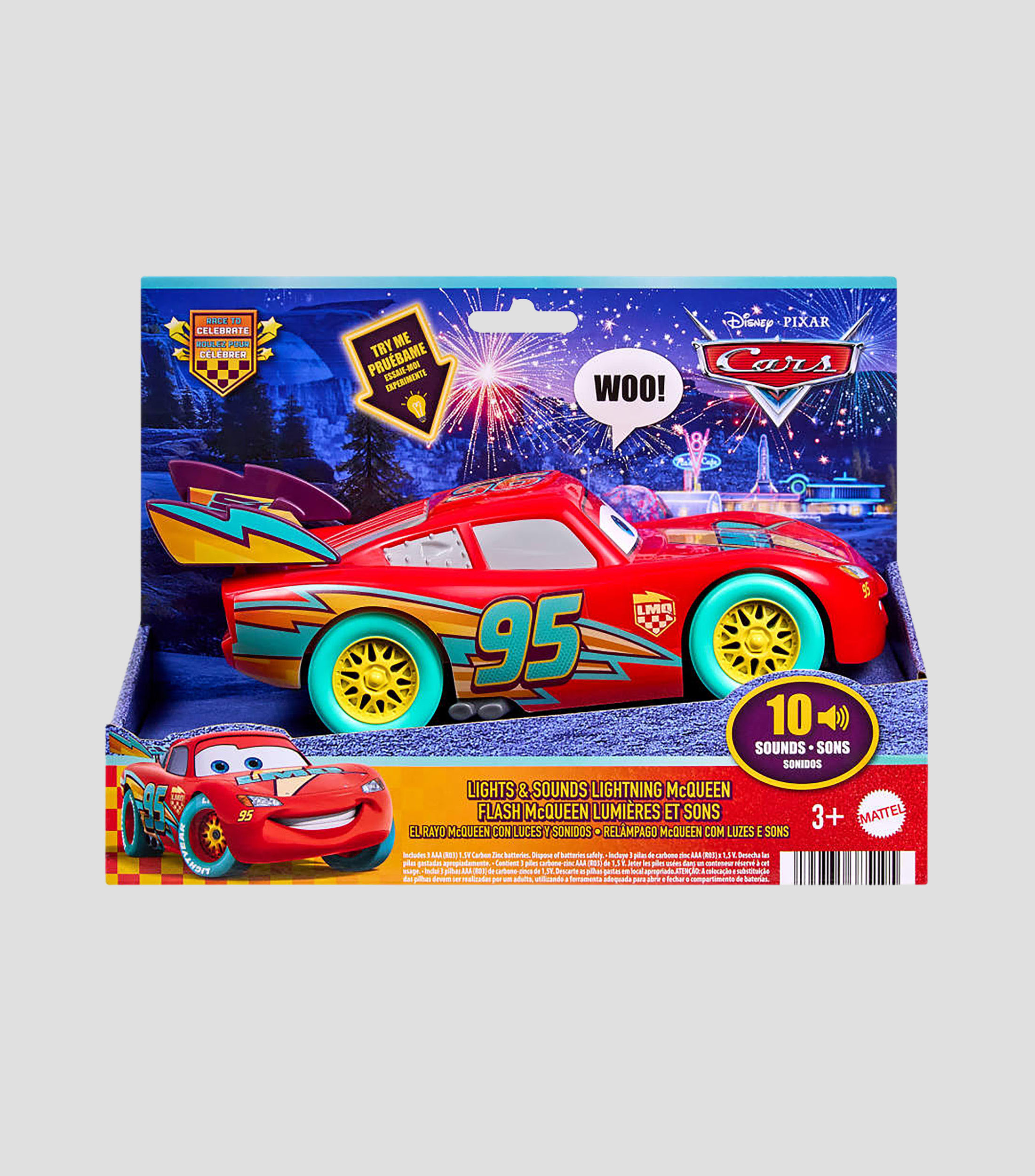 Vehículo Pixar Rayo McQueen Luces y Sonidos