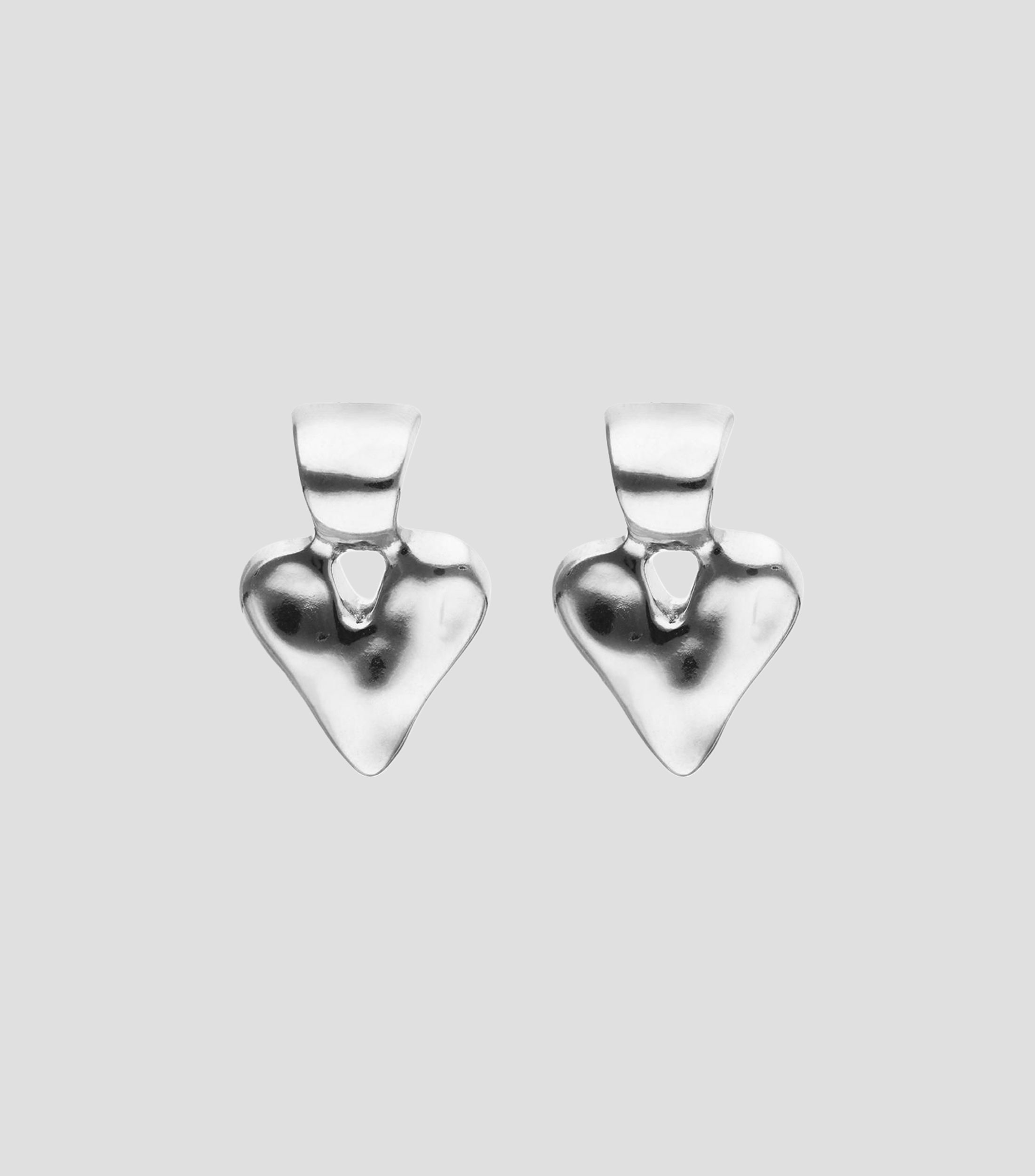 Pendientes largos corazón Mujer