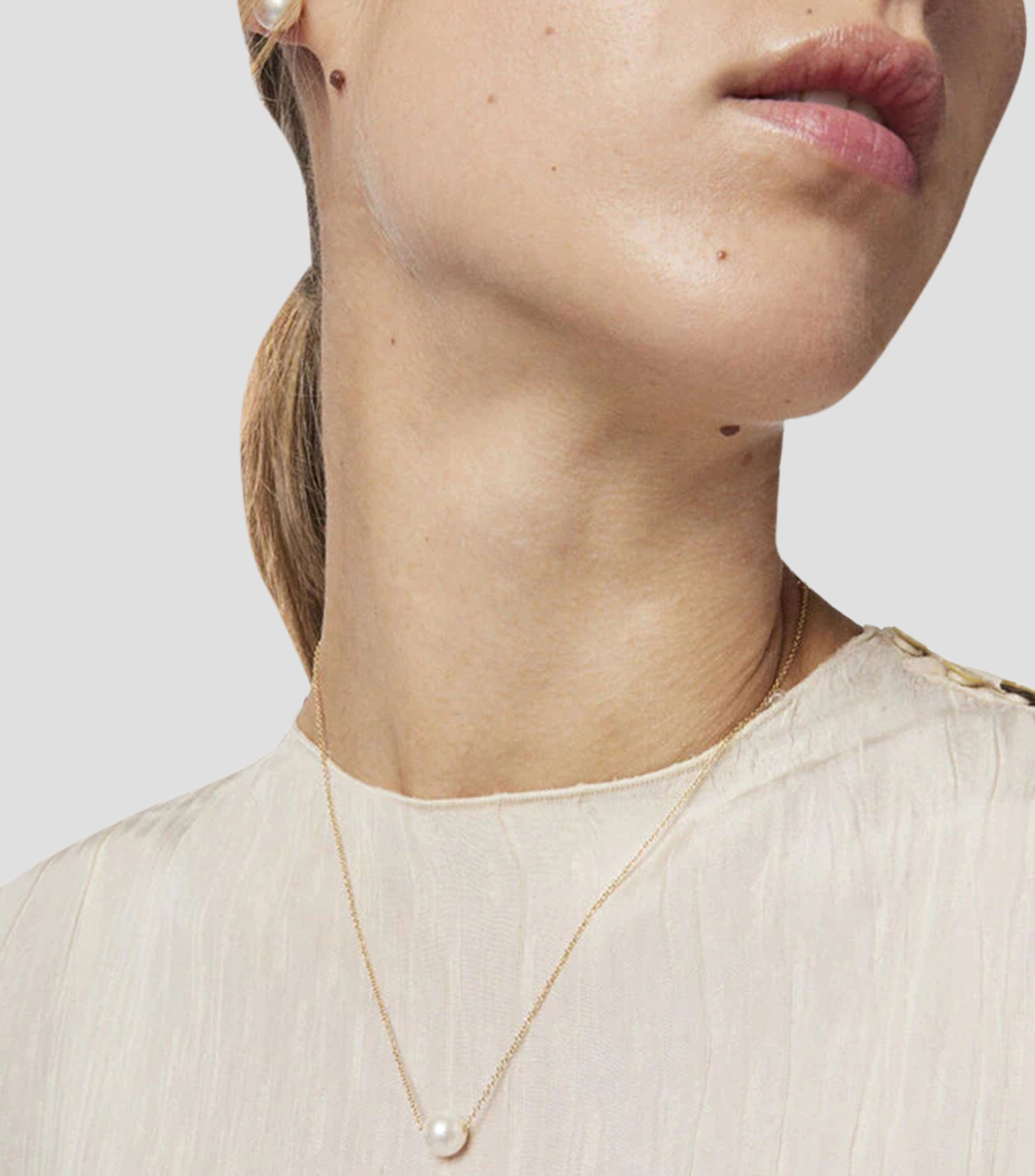 Collar en plata .925 con perla Gloss Mujer