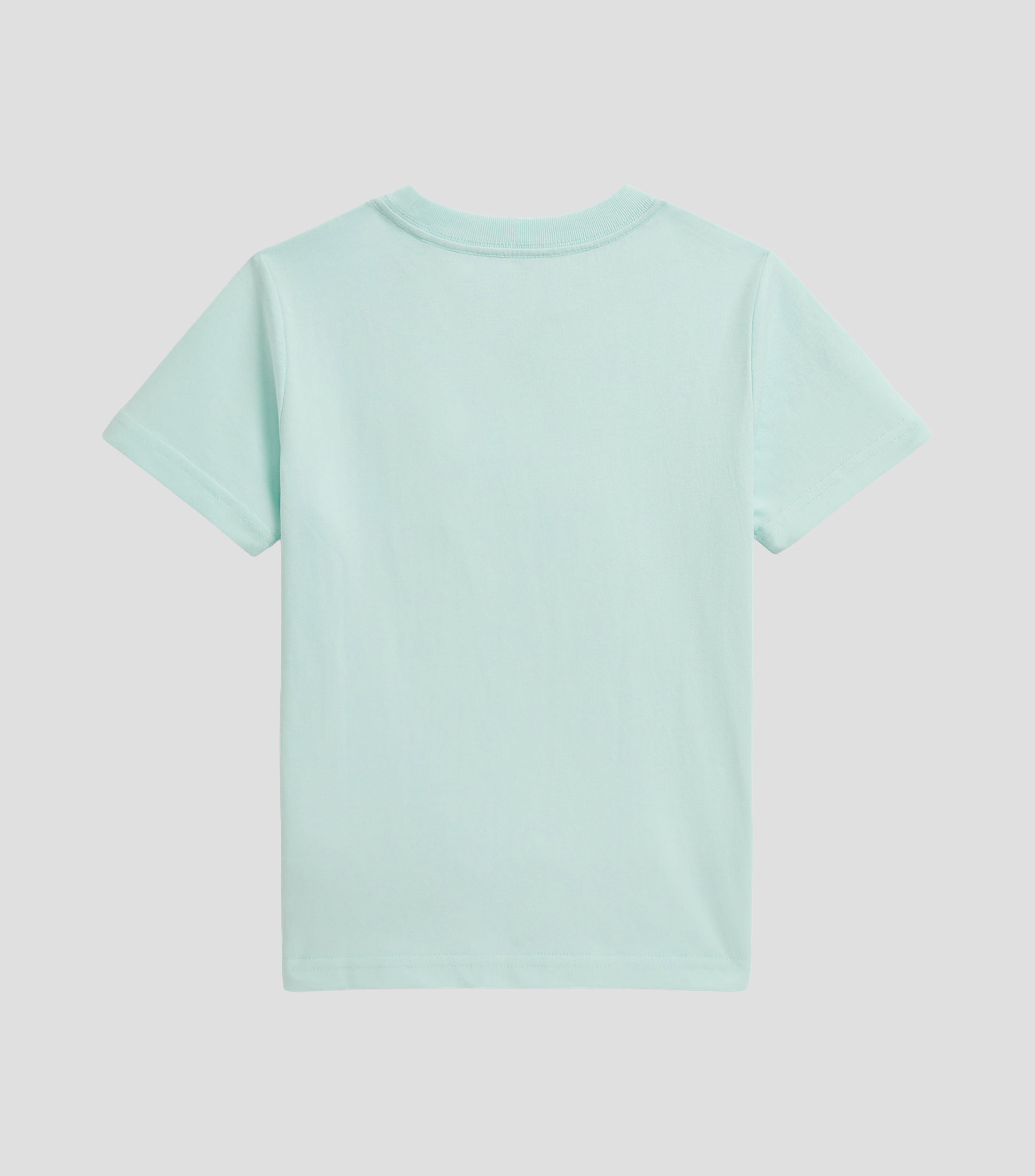 Playera de cuello redondo con manga corta lisa Niño