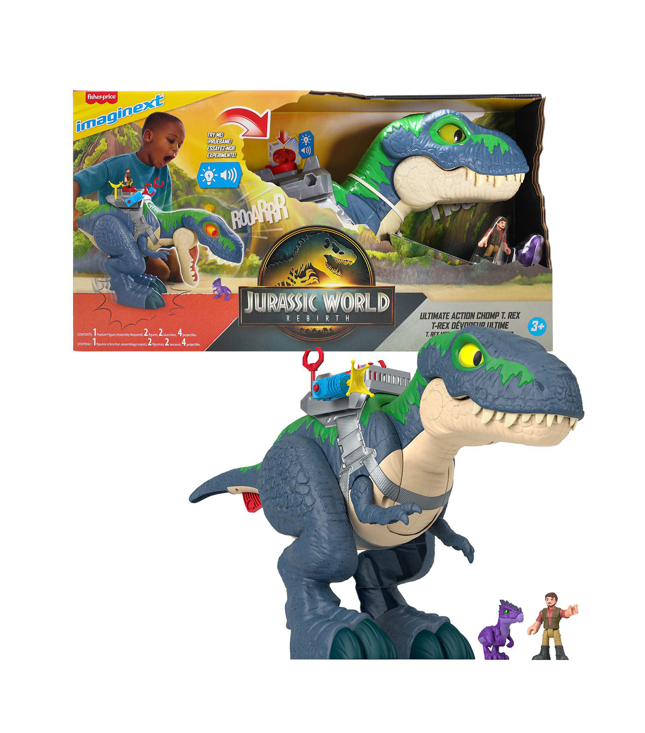 Imaginext Dinosaurio Ultimate Action Chomp T-Rex